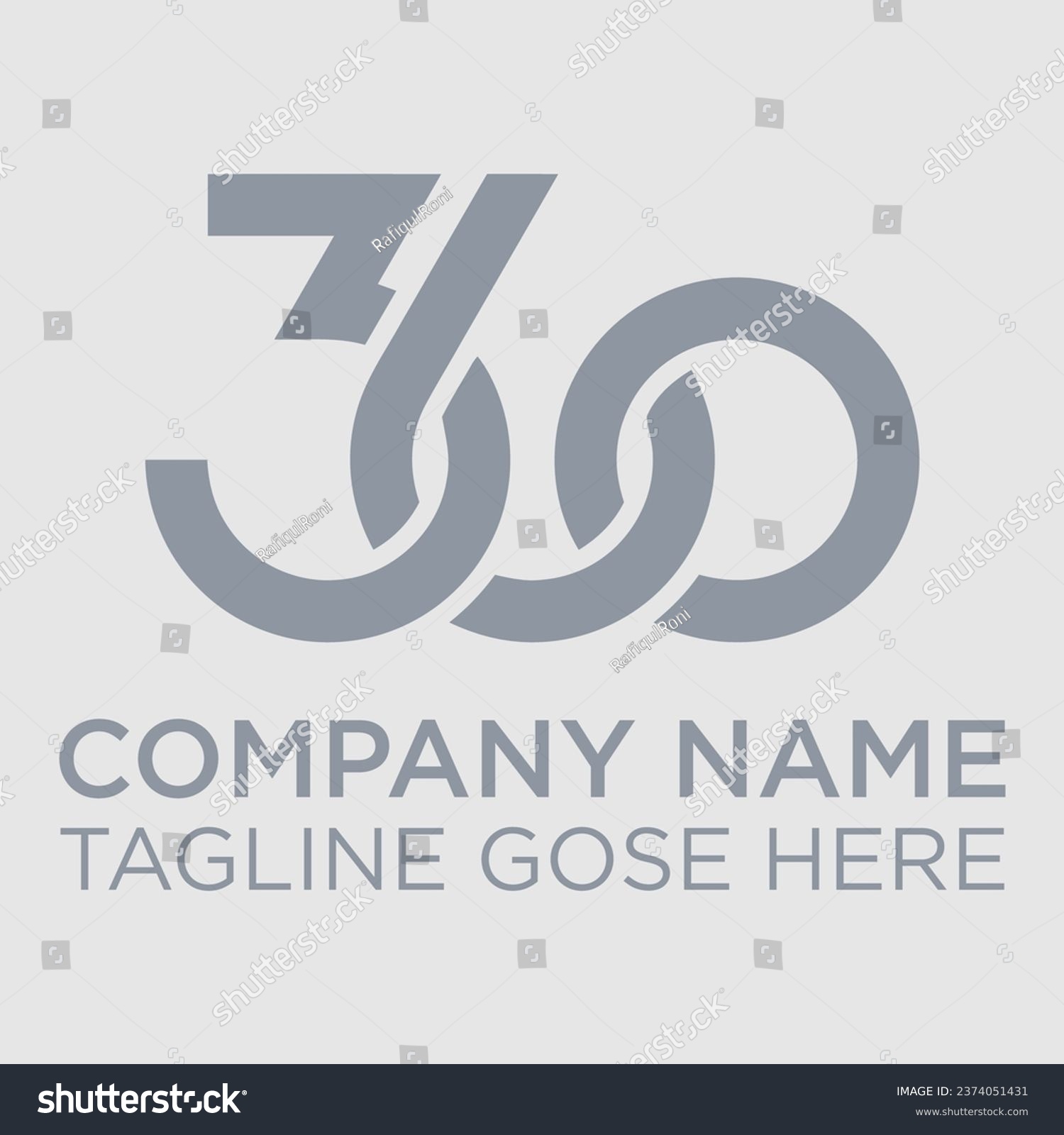 Simple and modern 360 degree logo design,360 - Royalty Free Stock ...