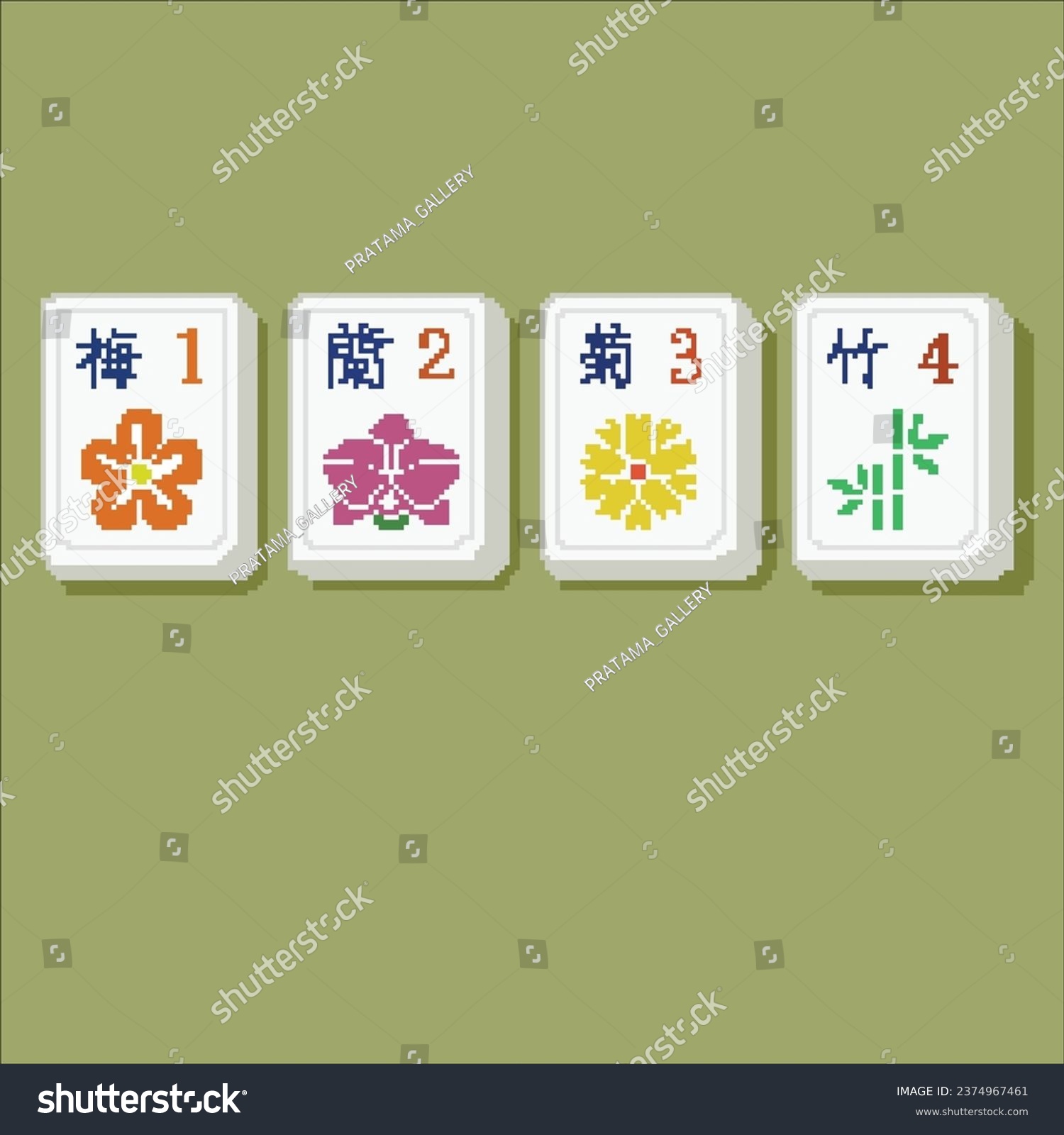 Illustration vector graphic of mahjong. Perfect - Royalty Free Stock ...