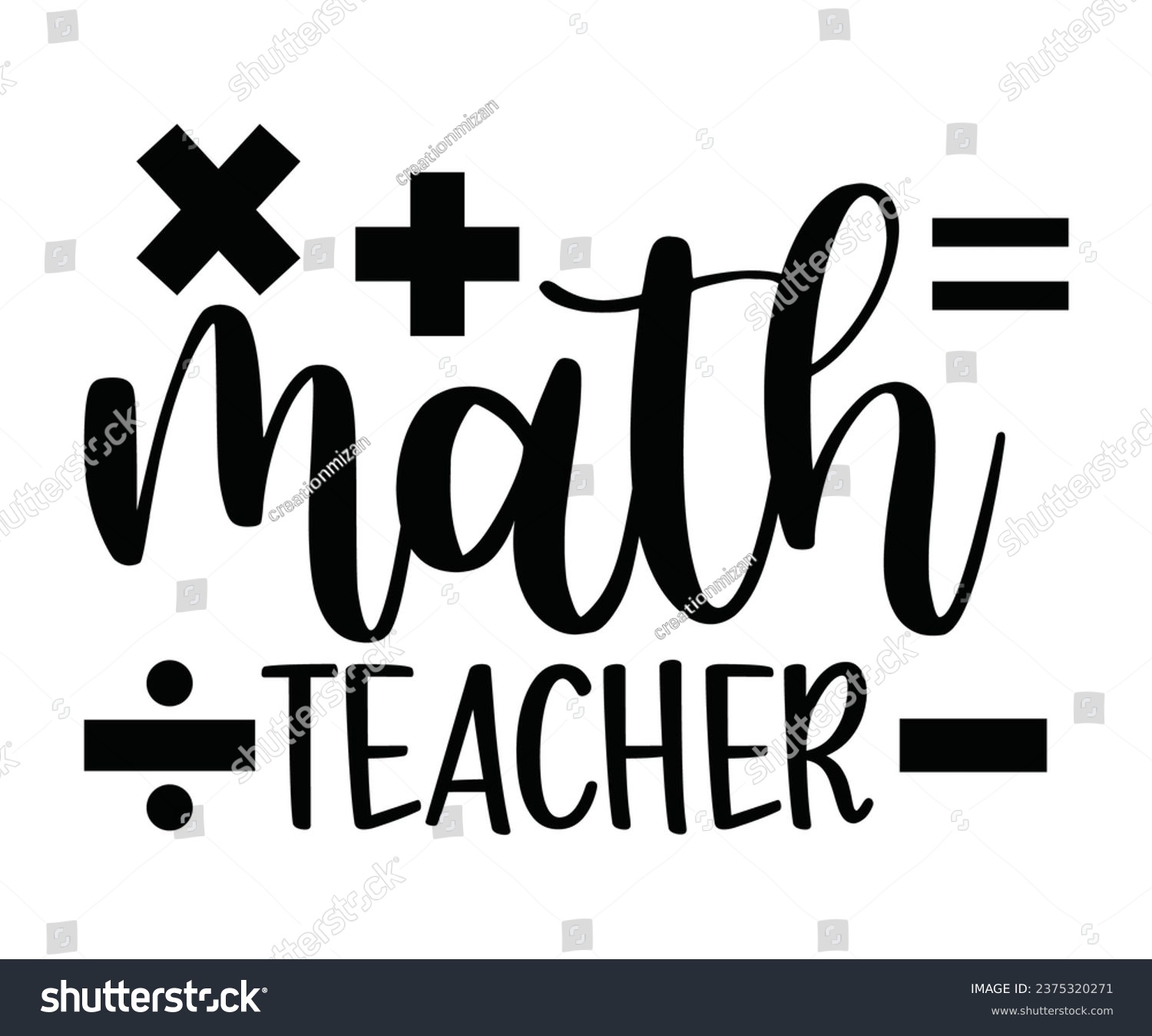 math teacher svg,Teacher Name, Cricut,kind svg - Royalty Free Stock ...