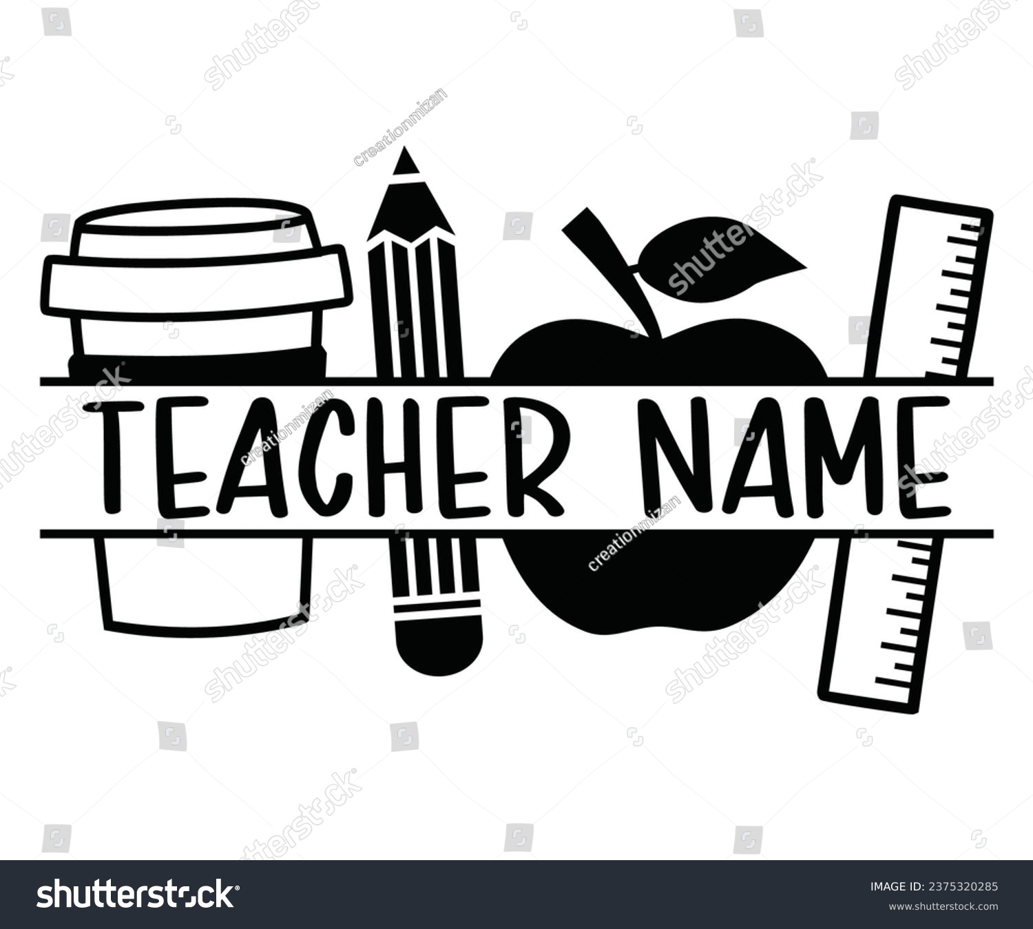 teacher name svg,Teacher Name, Cricut,kind svg - Royalty Free Stock ...