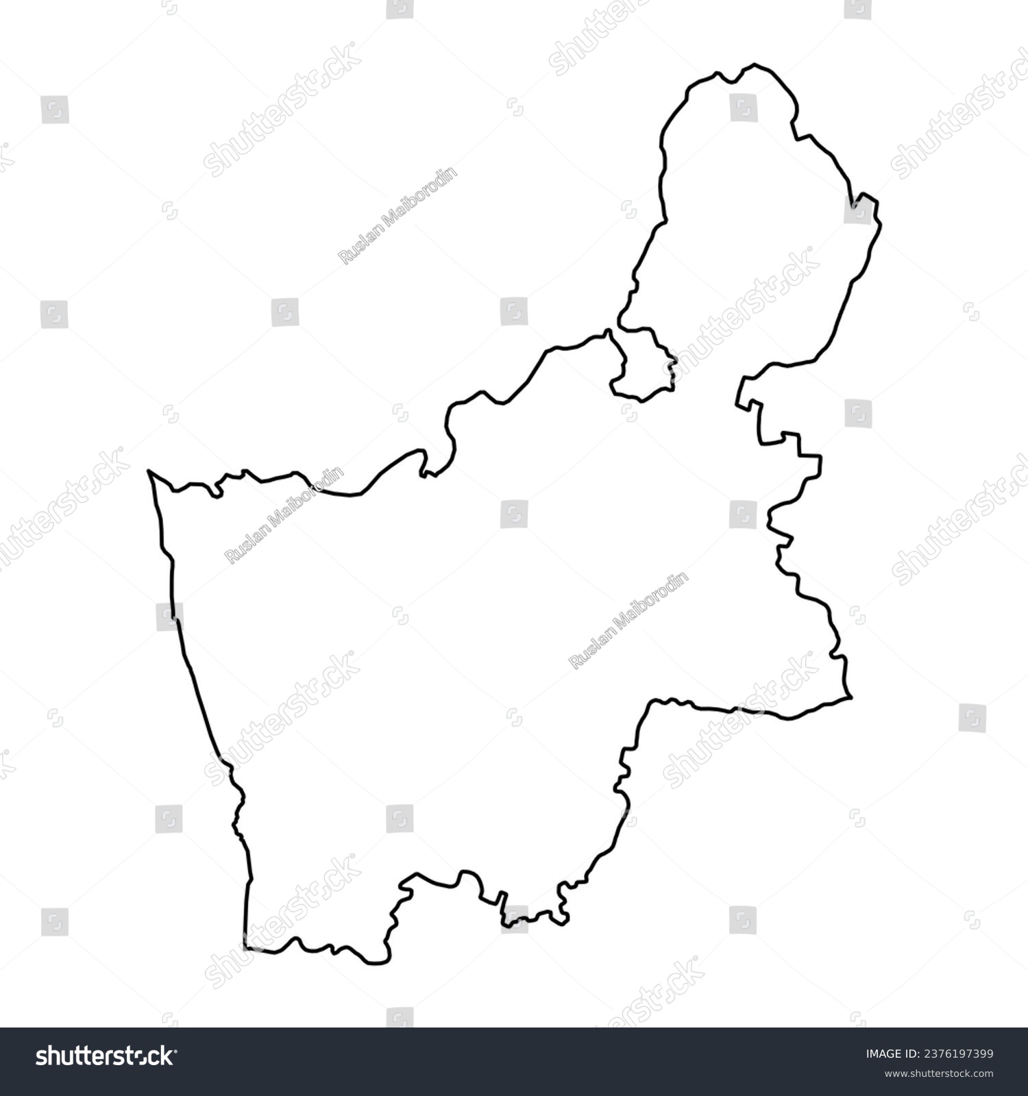 Grodno region map, administrative division of - Royalty Free Stock ...