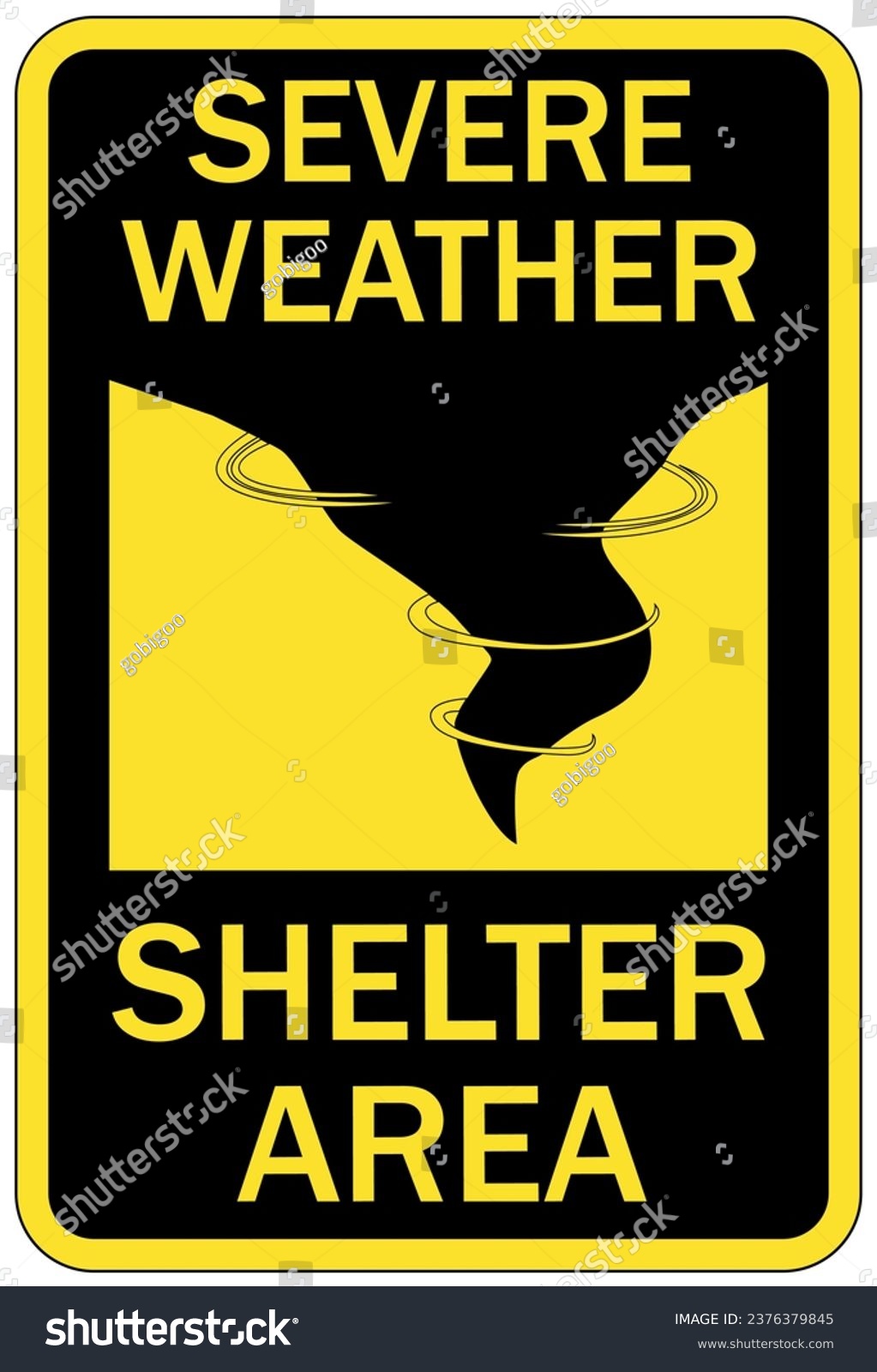 Severe weather shelter sign and labels - Royalty Free Stock Vector ...