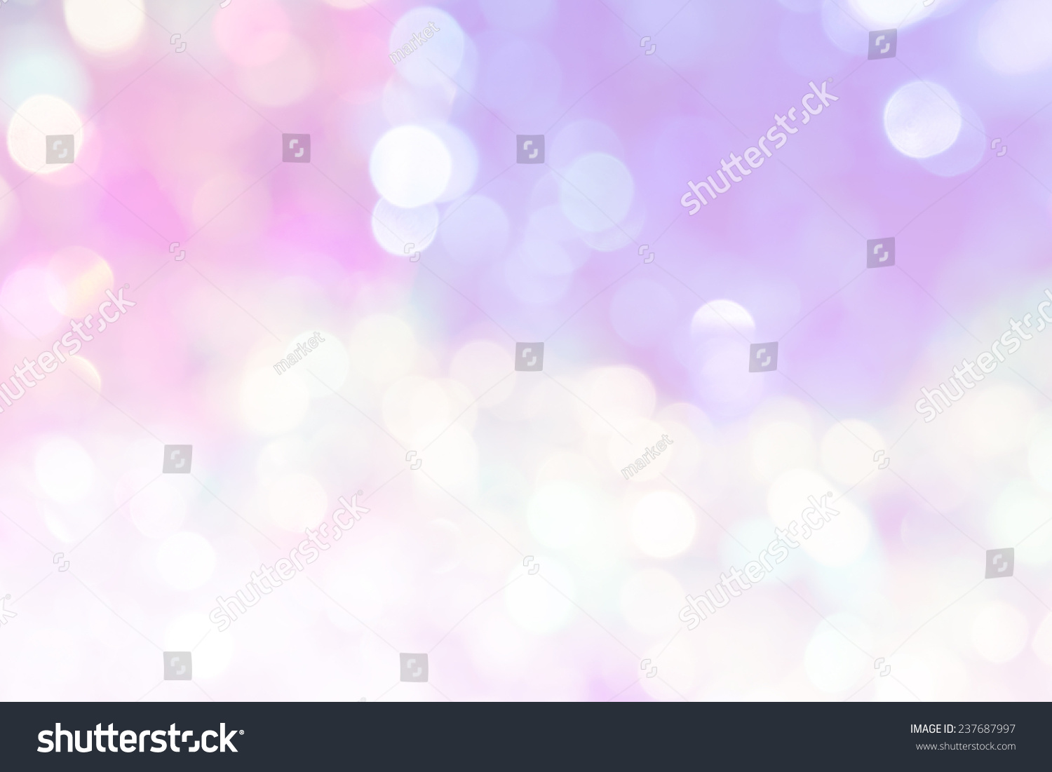 vivid bokeh in soft color style for background of Christmas light #237687997
