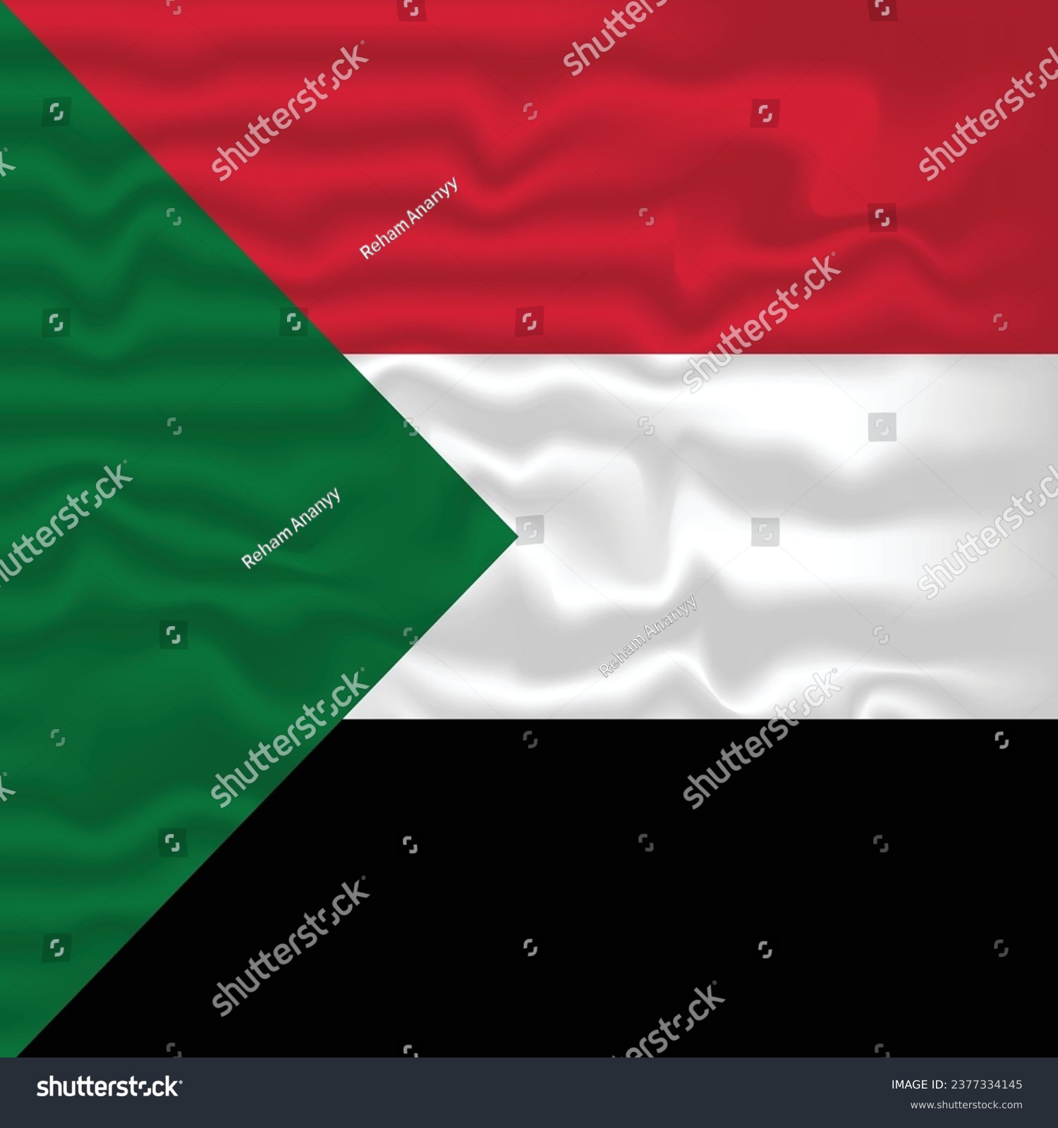 Photo sudanese flag of sudan - Royalty Free Stock Vector 2377334145 ...