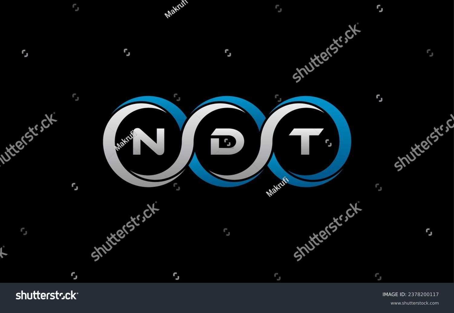 NDT Letter Initial Logo Design Template Vector - Royalty Free Stock ...