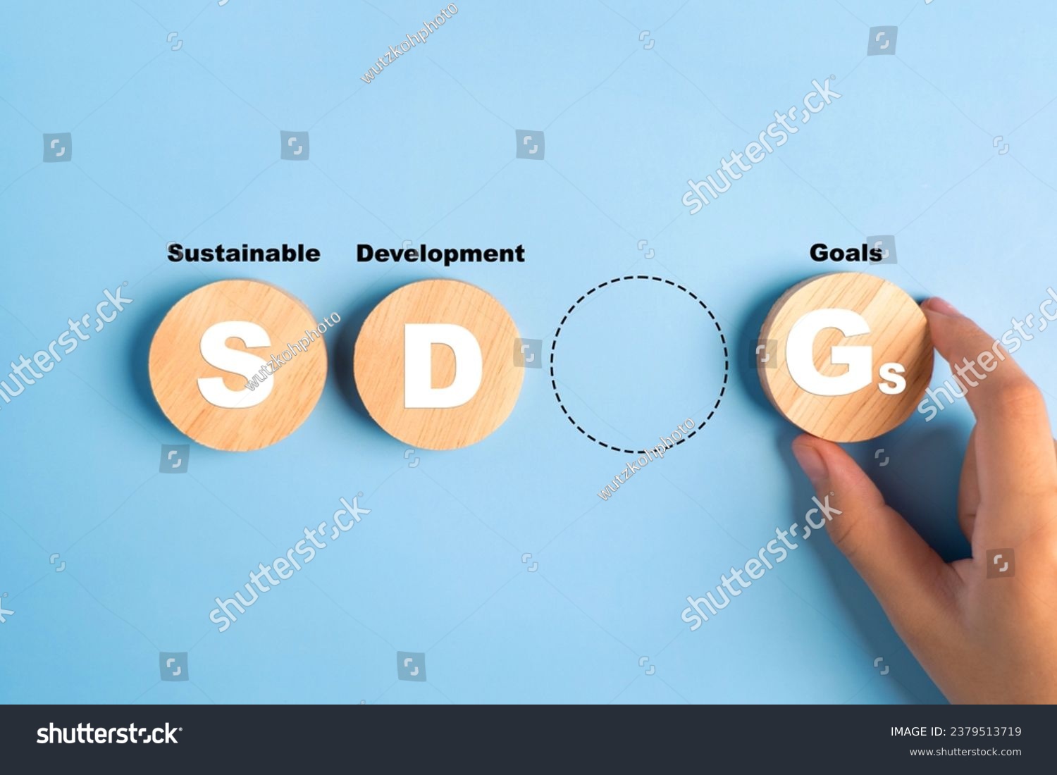Sustainable development goals. SDGs. concept. The 2030 Agenda for sustainable development. Developed in cooperation with UN system. #2379513719