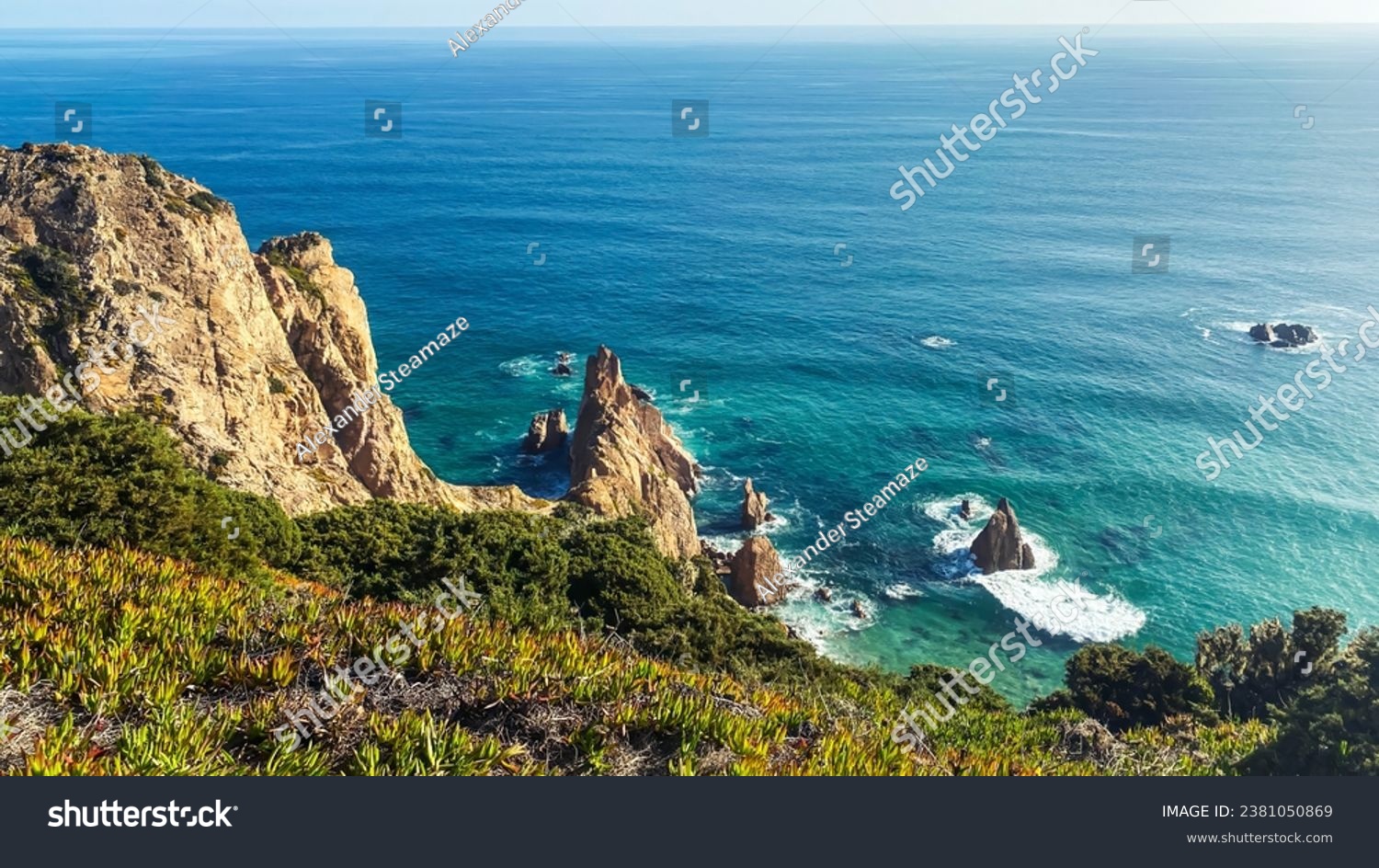 Coastline of Portugal, Cabo da Roca. Cape Roca in Sintra #2381050869