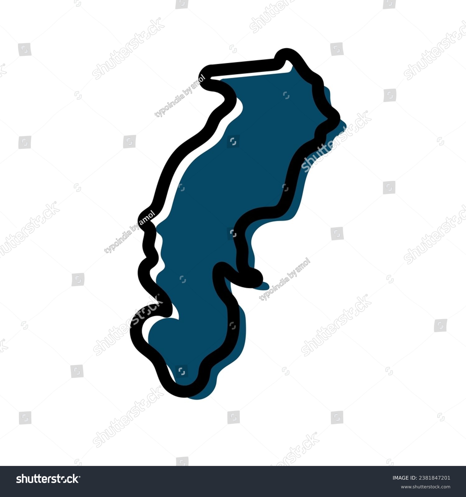 Chhattisgarh Indian state map vector - Royalty Free Stock Vector ...