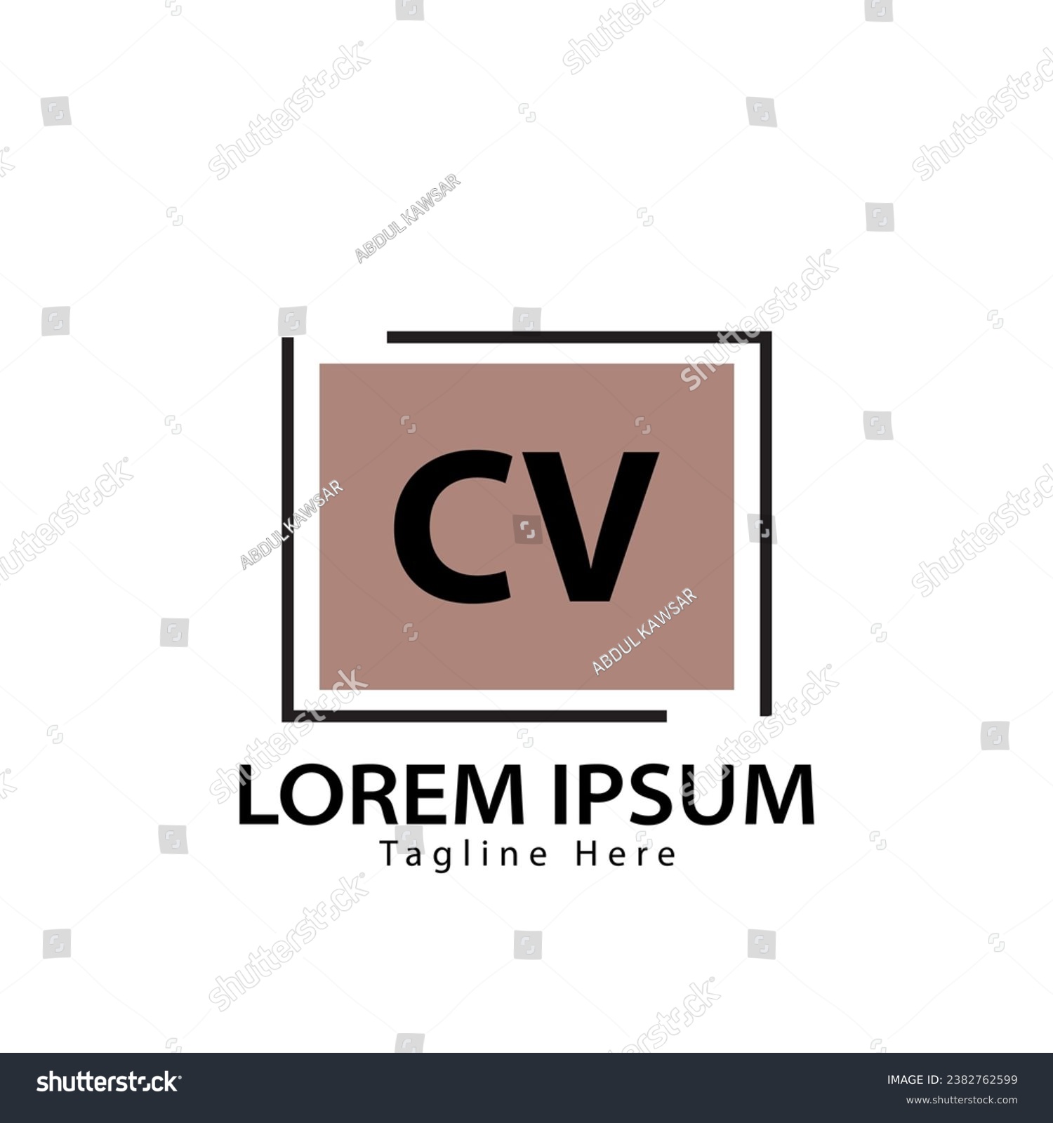 letter CV logo. C V. CV logo design vector - Royalty Free Stock Vector ...