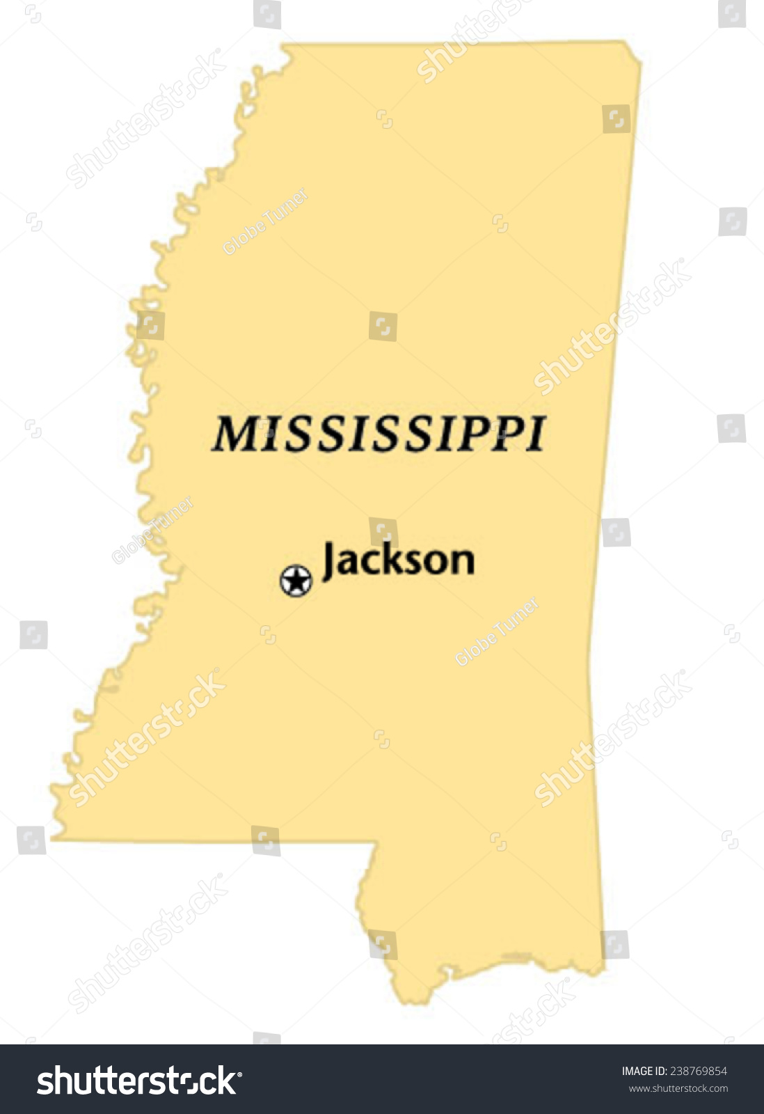 Jackson, Mississippi locate map - Royalty Free Stock Vector 238769854 ...