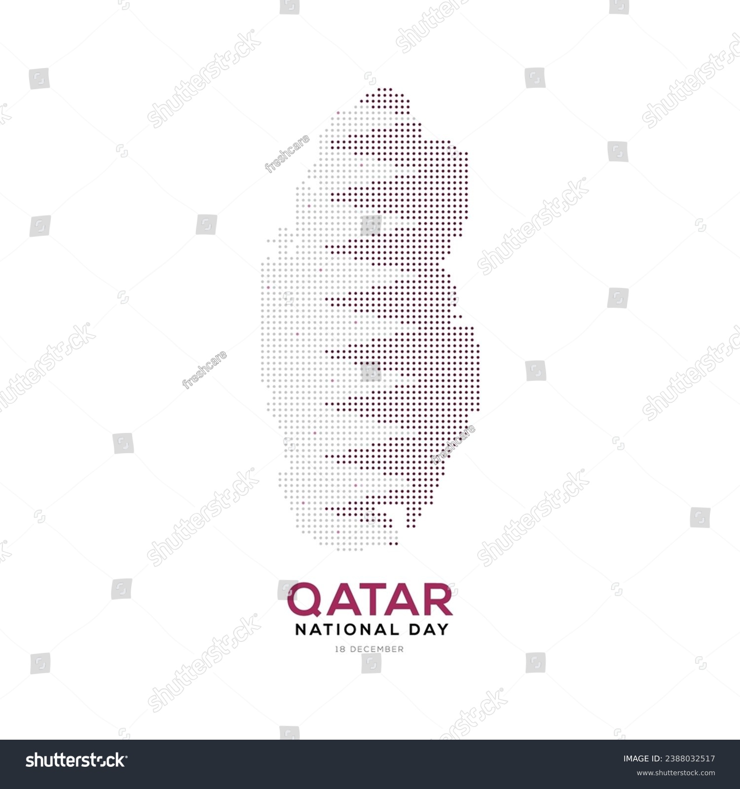 Qatar national day celebration with landmark and - Royalty Free Stock ...