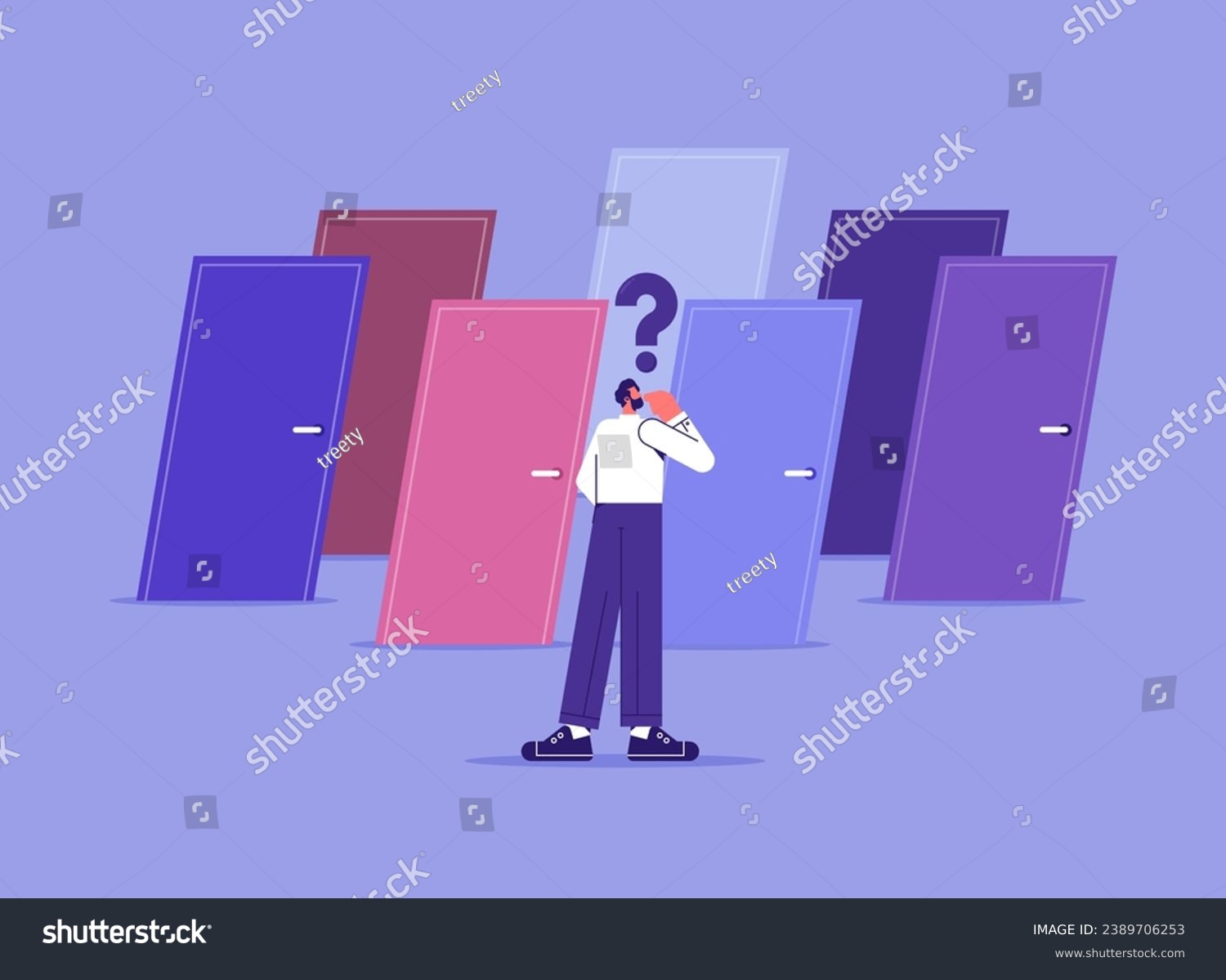 Business Decision Making Career Path Work Royalty Free Stock Vector