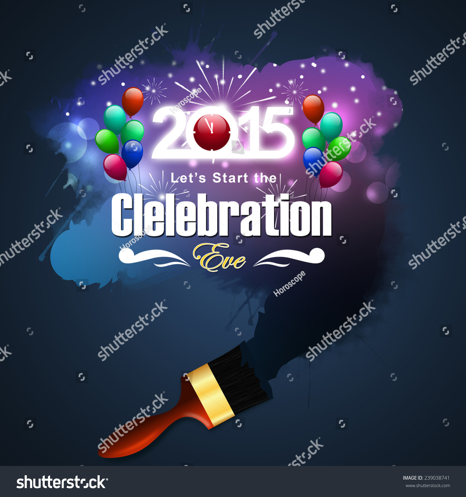 Happy New Year 2015 celebration concept #239038741