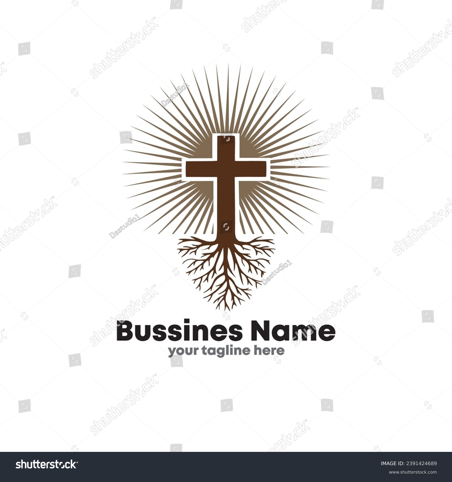 Logo atau label gereja. Doa, konsep agama. - Royalty Free Stock Vector ...