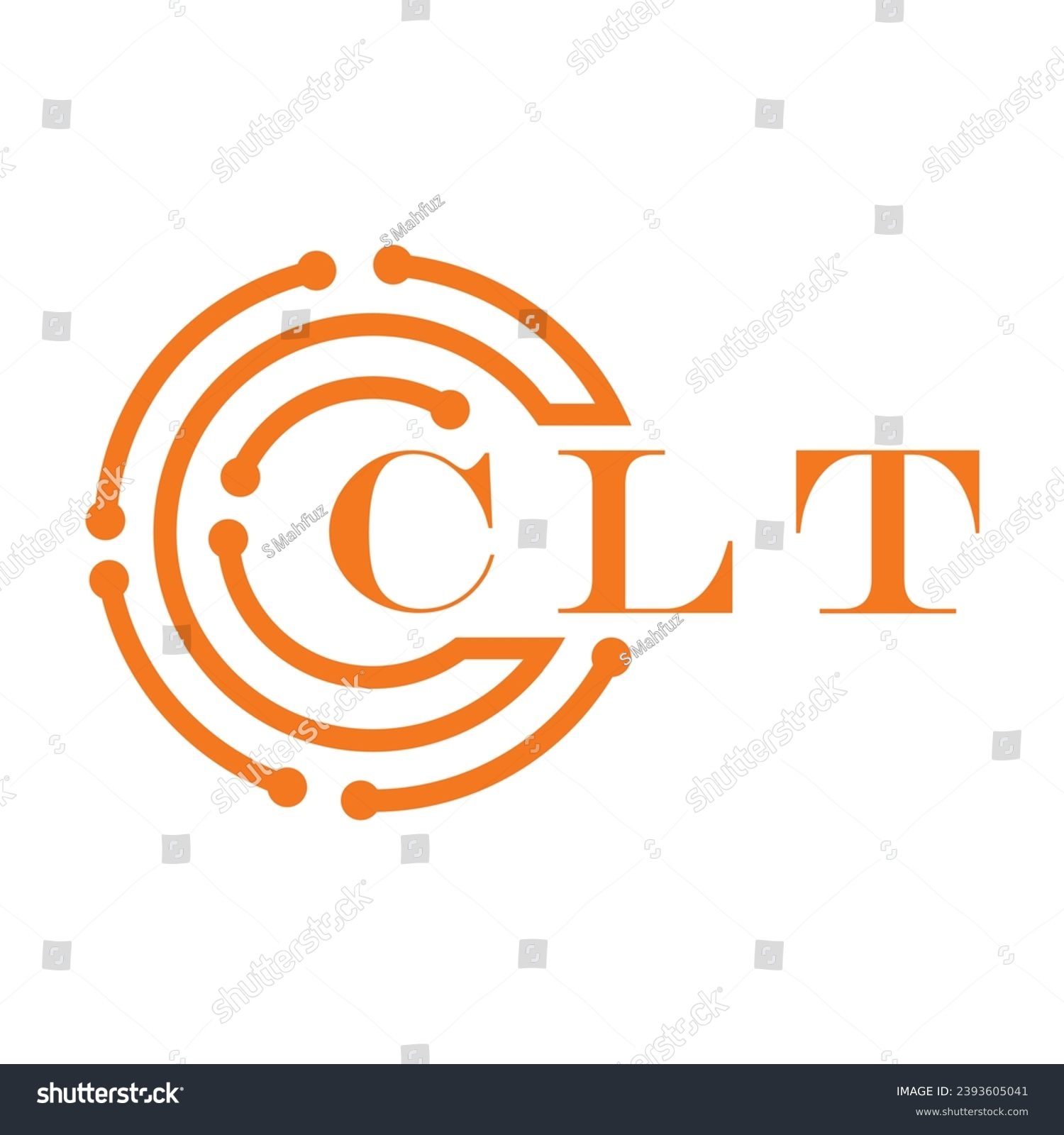 CLT letter design. CLT letter technology logo - Royalty Free Stock ...