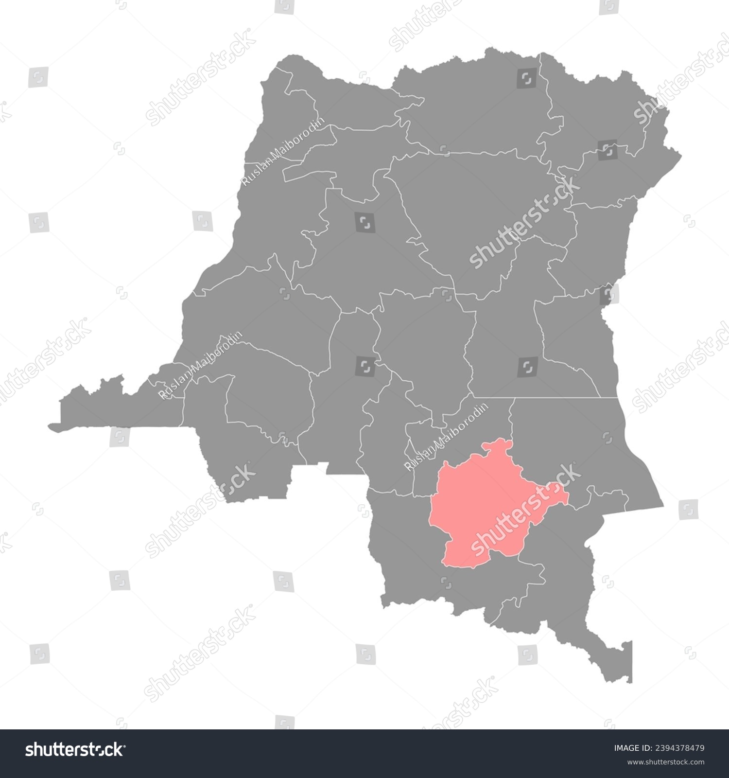 Haut Lomami province map, administrative - Royalty Free Stock Vector ...