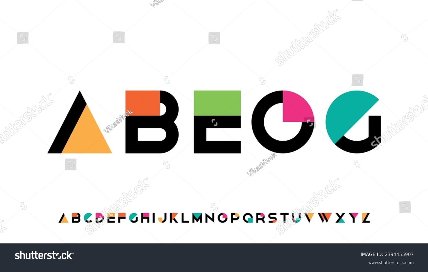 modern stylish capital alphabet letter logo - Royalty Free Stock Vector ...