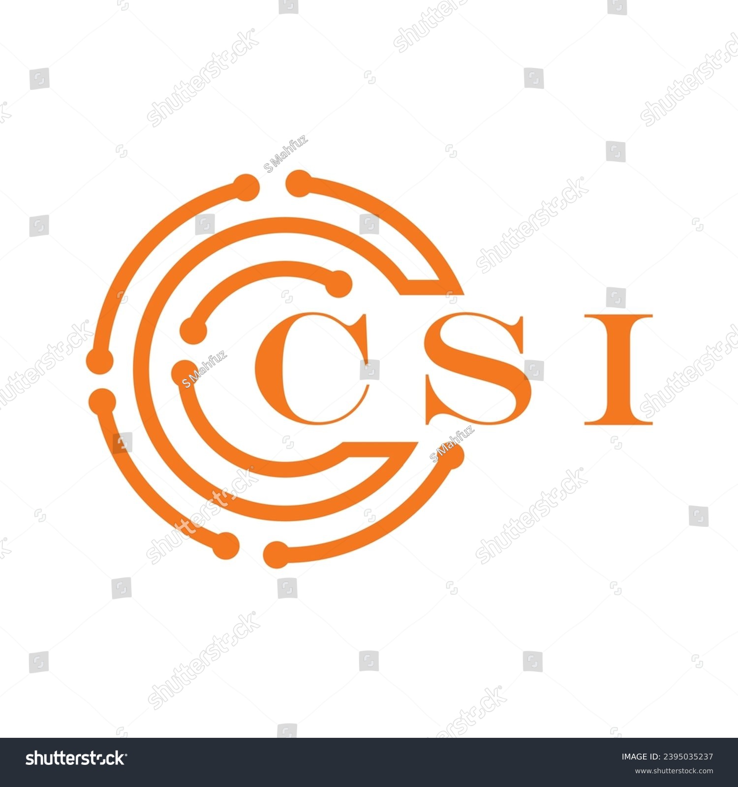 CSI letter design. CSI letter technology logo - Royalty Free Stock ...