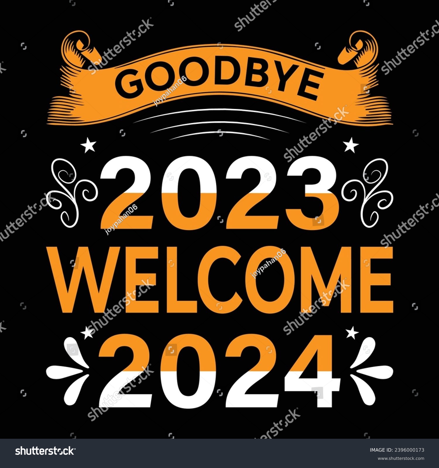 goodbye 2023 welcome 2024 illustrations with - Royalty Free Stock ...