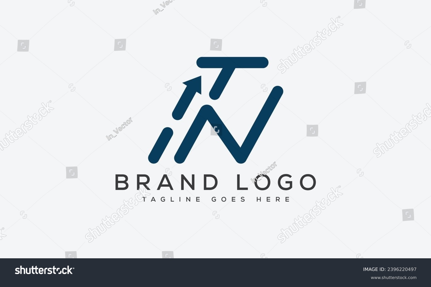 letter TN logo design vector template design for - Royalty Free Stock ...