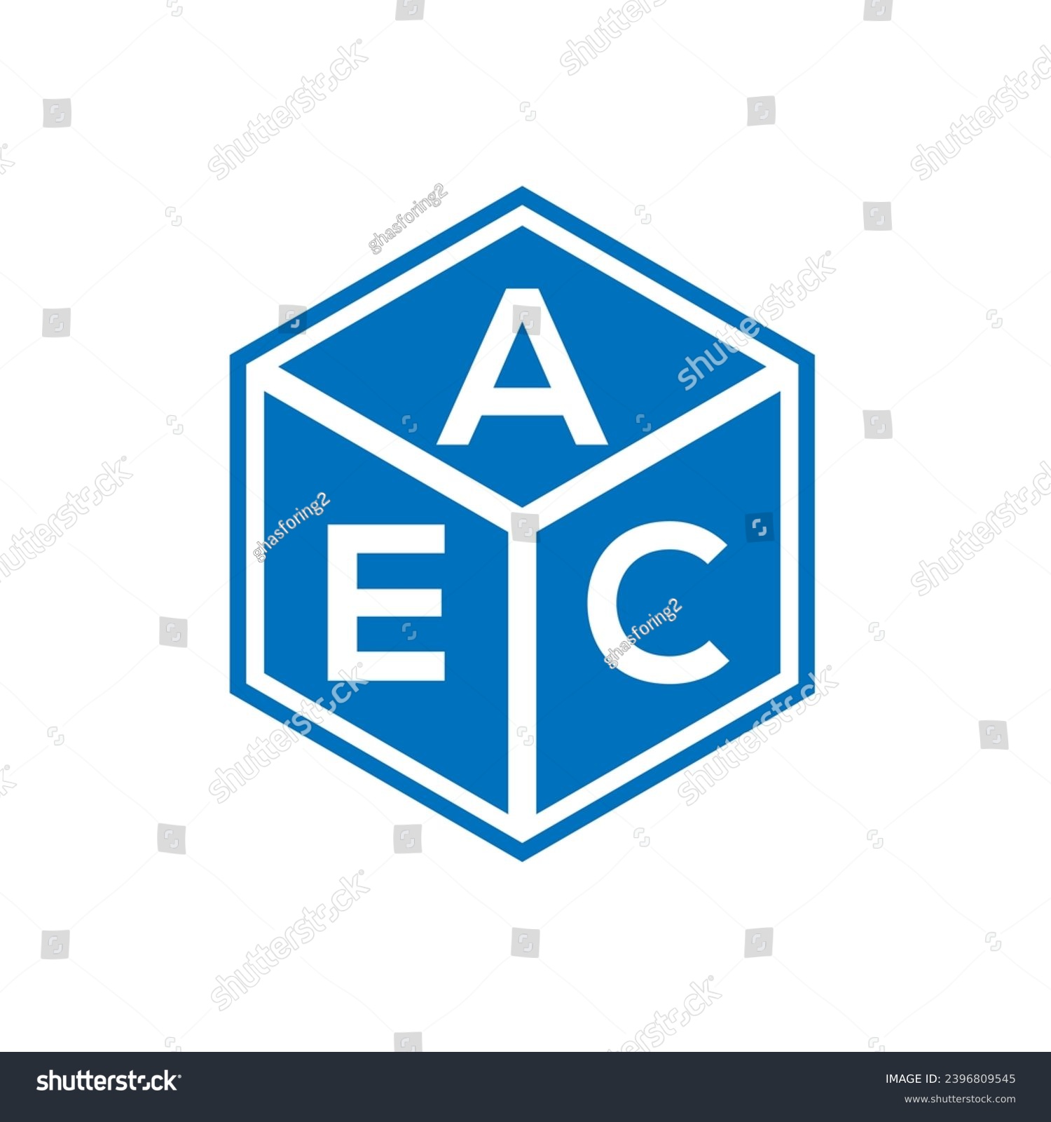 AEC letter logo design on black background. AEC - Royalty Free Stock ...