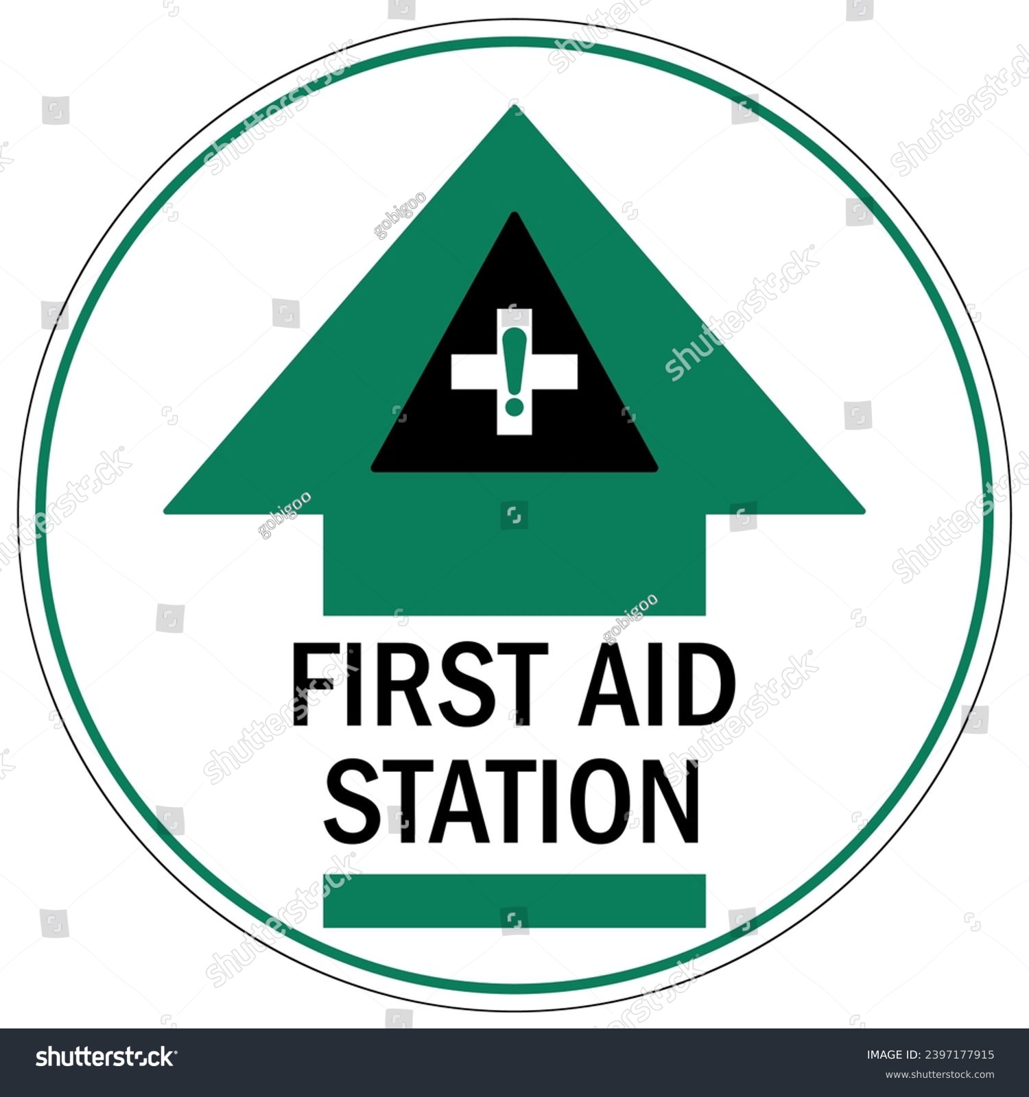 First aid station sign and labels - Royalty Free Stock Vector ...