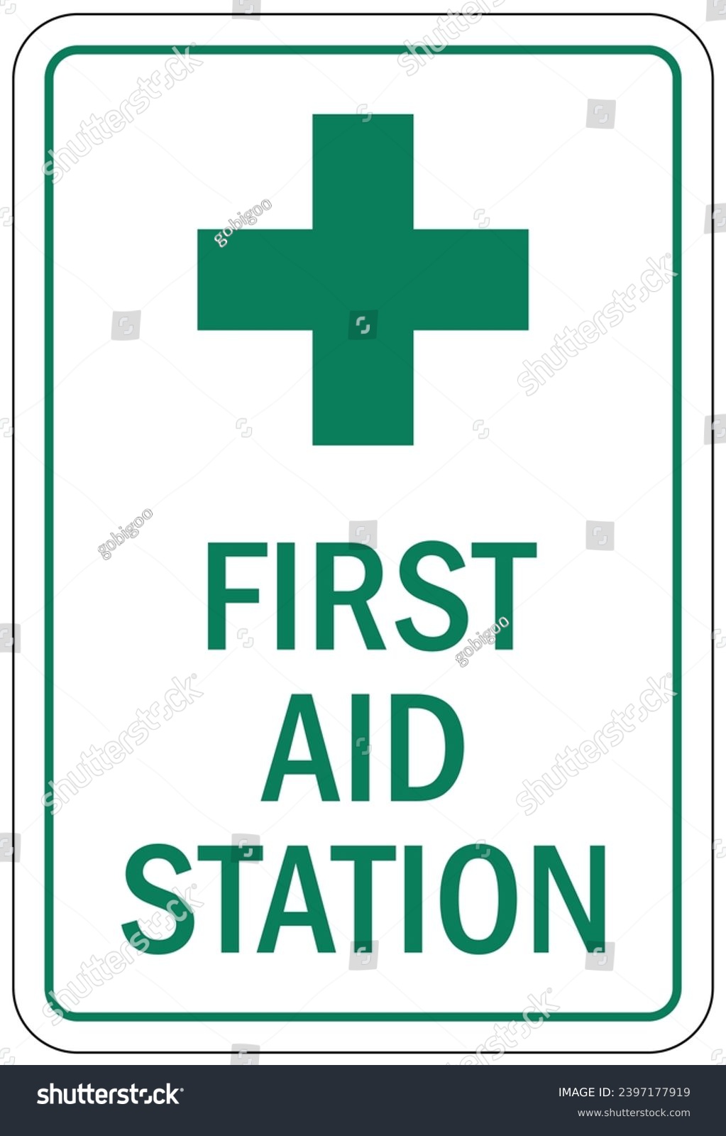 First aid station sign and labels - Royalty Free Stock Vector ...