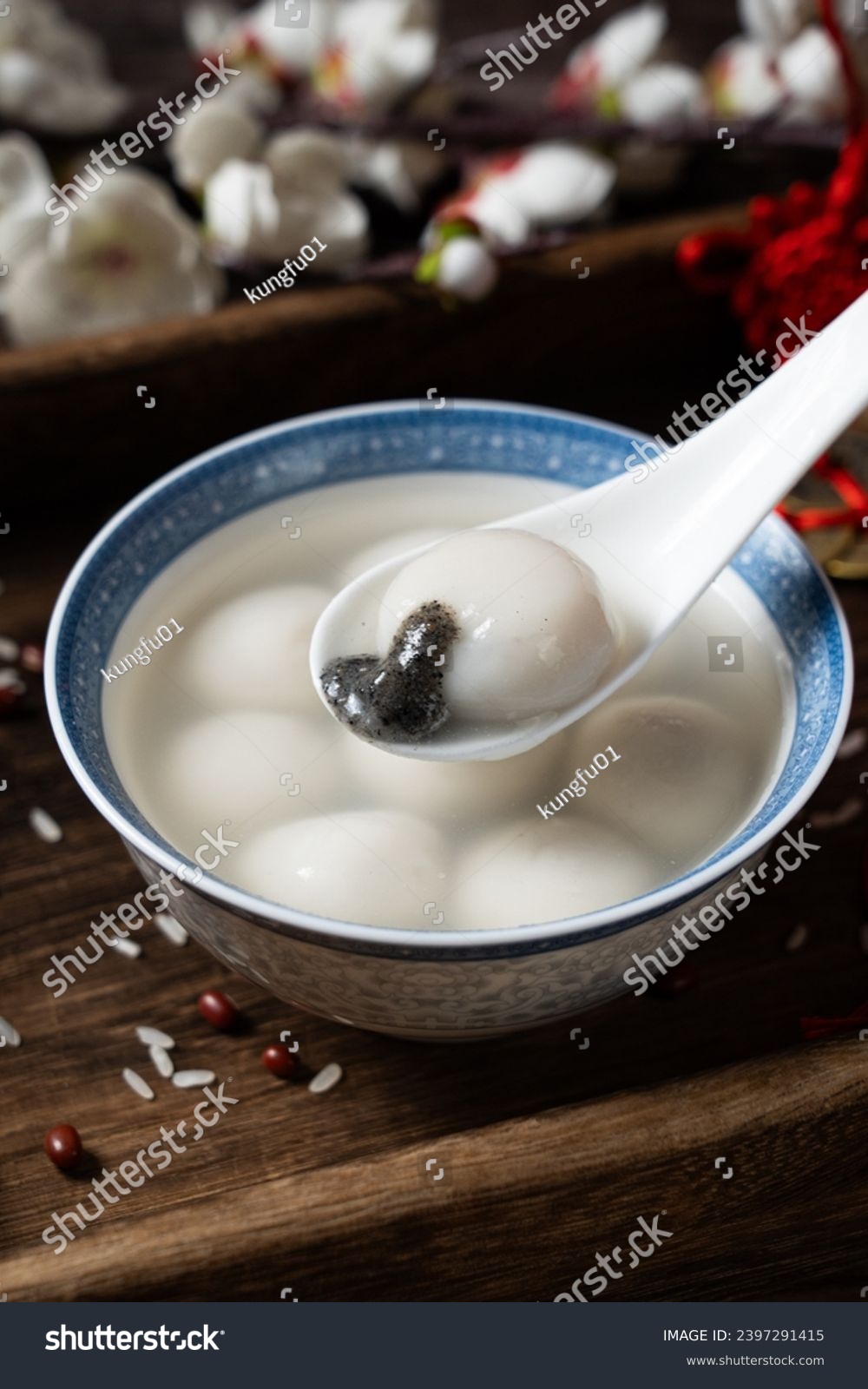 sweet dumping or tangyuan 
traditional Chinese new year food . #2397291415