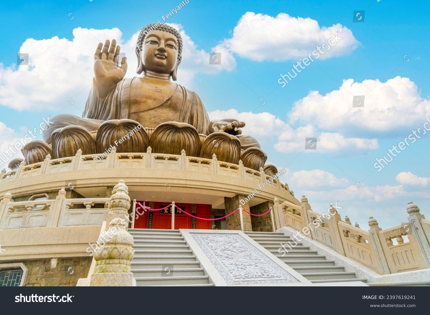 TIan Tan buddha at the Po Lin monastery in Ngong Ping, Lantau island, Hong Kong, China #2397619241