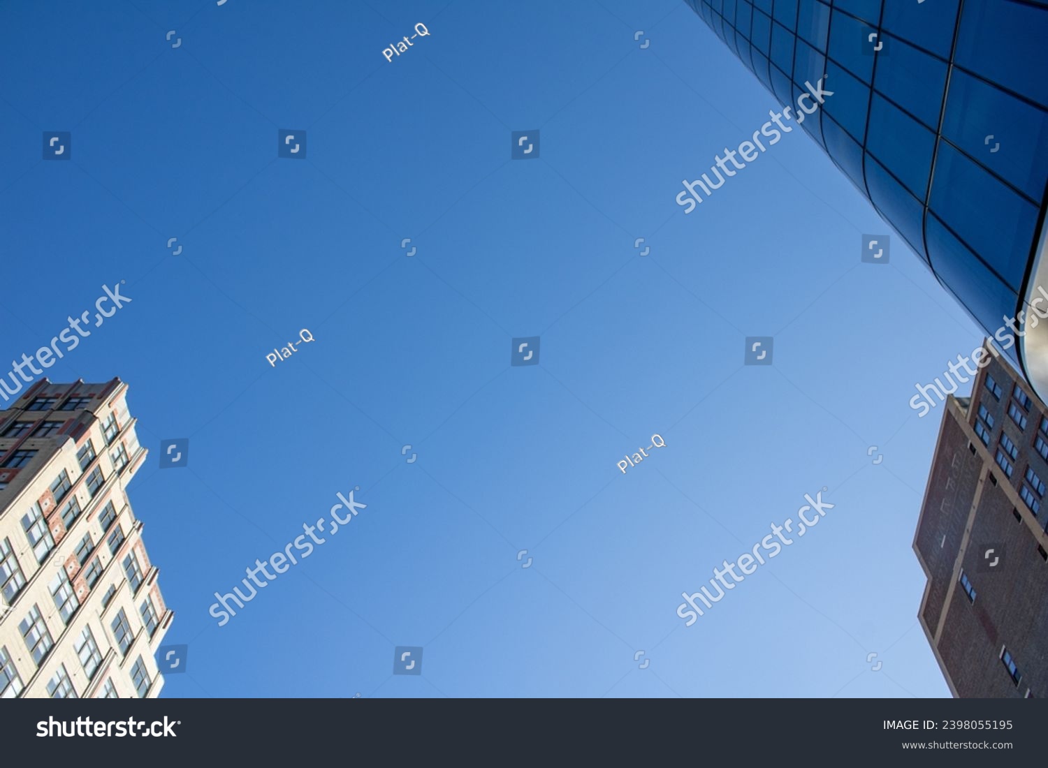 blue sky with office buildings #2398055195