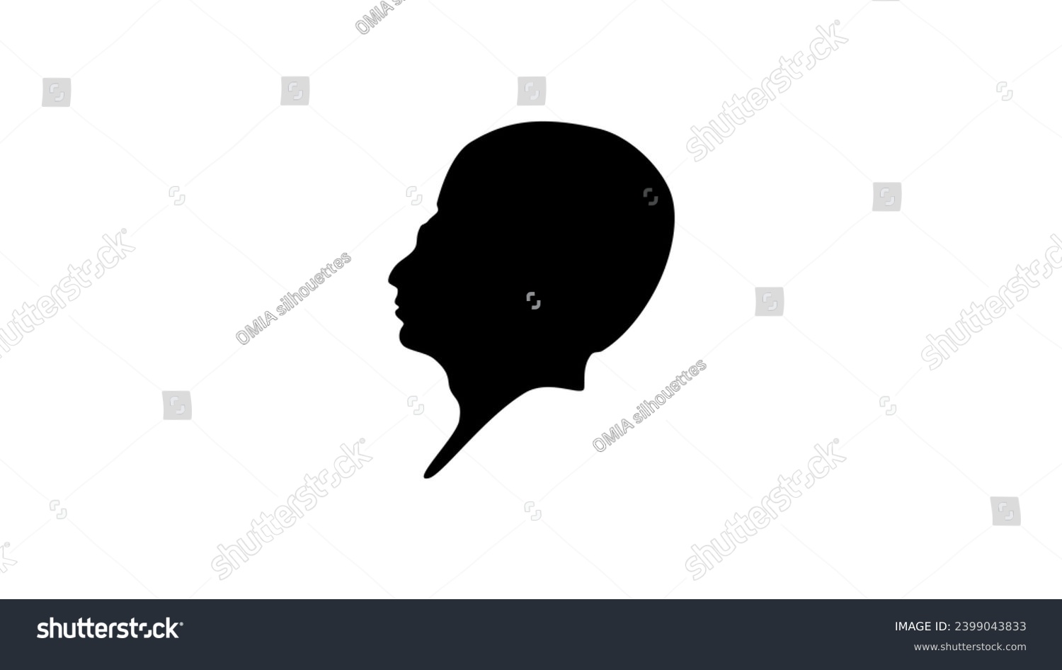 Imhotep pharaoh, black isolated silhouette - Royalty Free Stock Vector ...