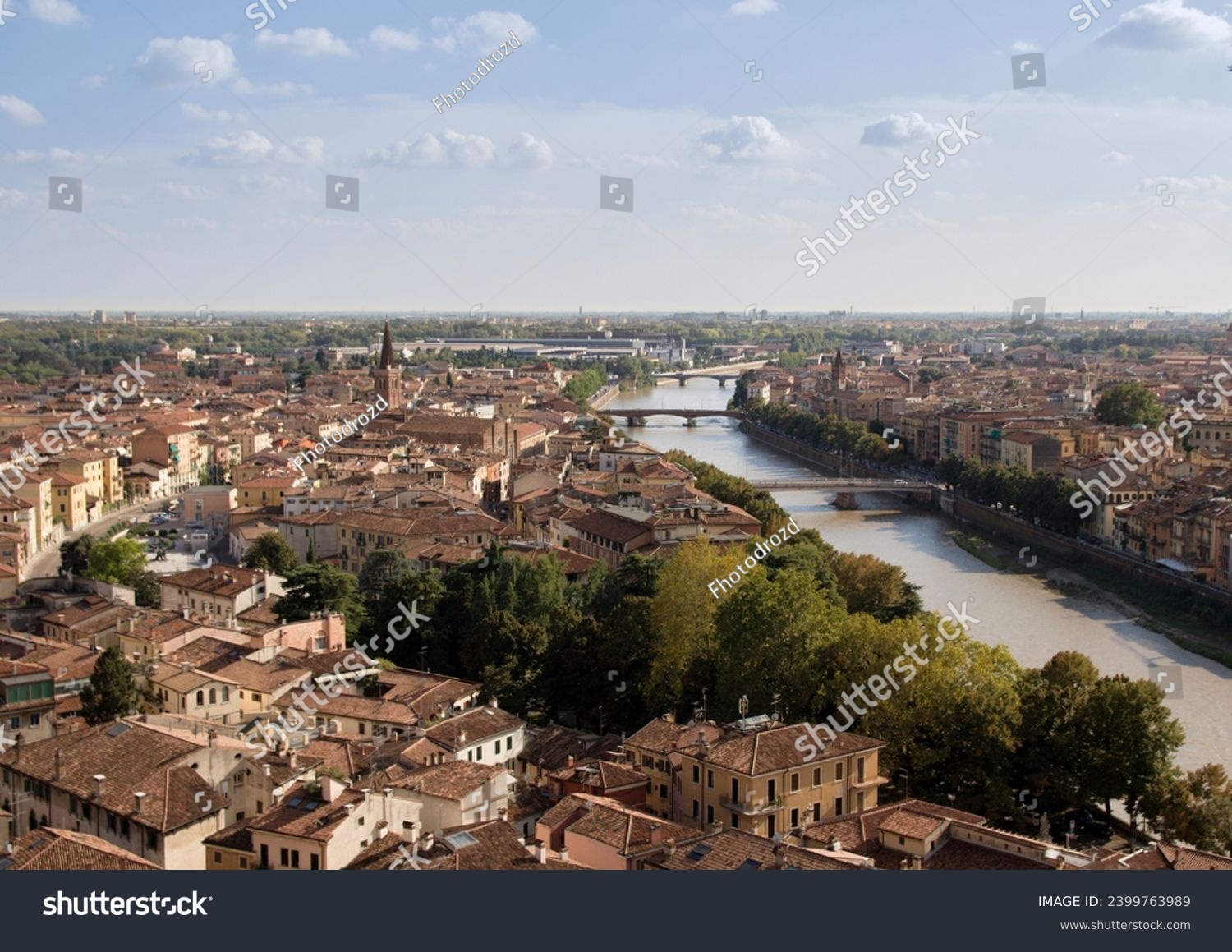 View of Verona from Castel San Pietro
 #2399763989