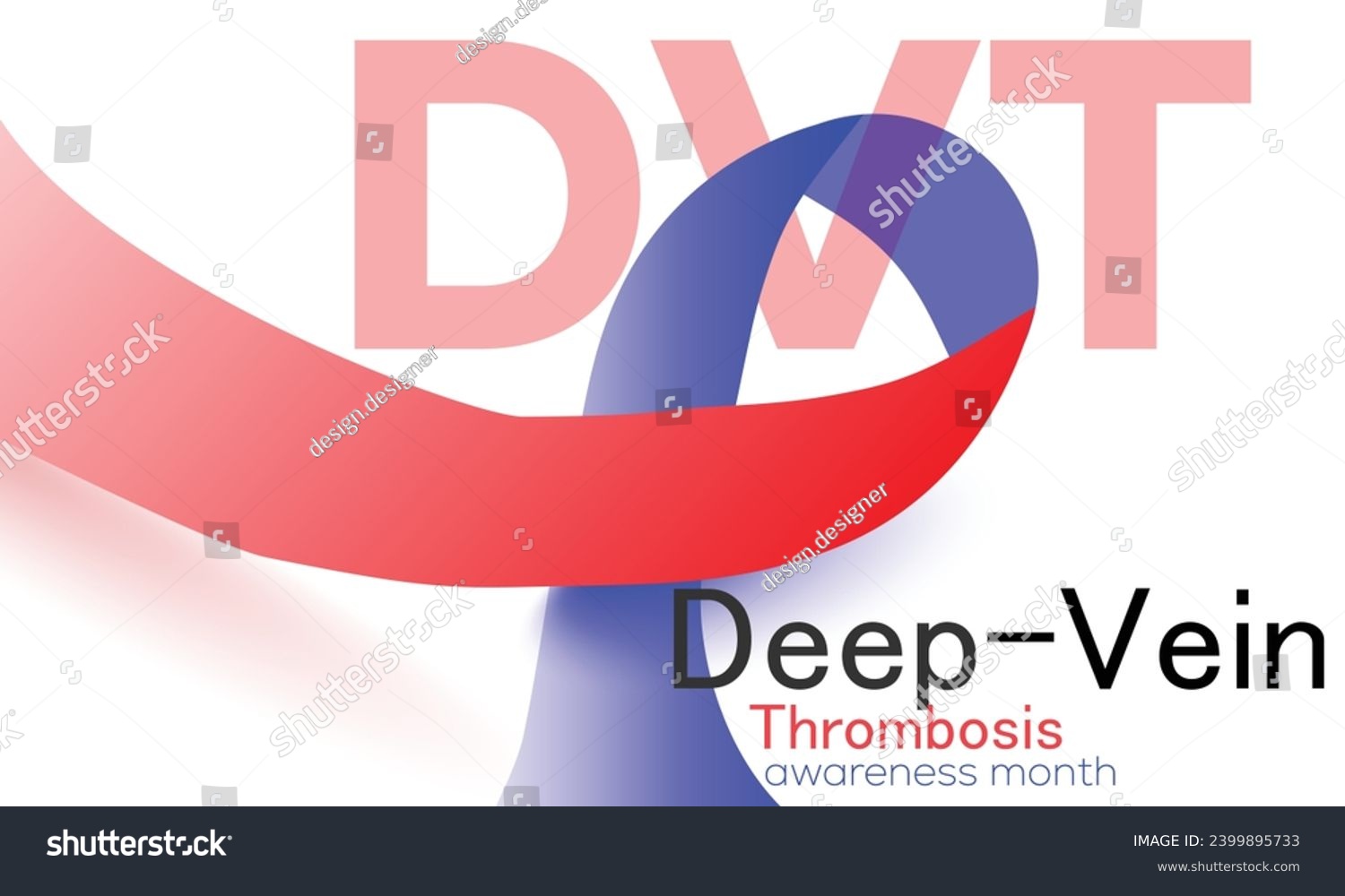 Deep vein thrombosis awareness month. background - Royalty Free Stock ...