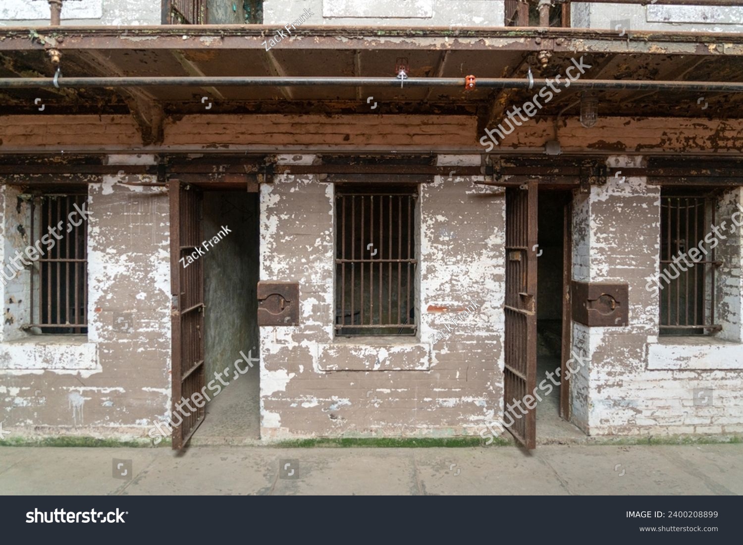 Cell Block at Ohio State Reformatory, historic prison located in Mansfield, Ohio #2400208899