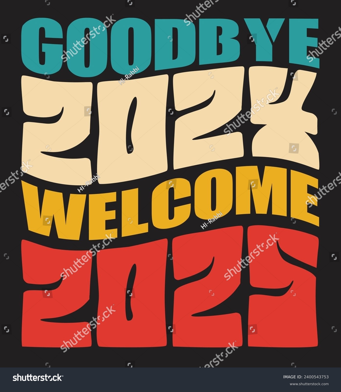 Goodbye 2024 2025 T Shirt, Happy New Royalty Free Stock