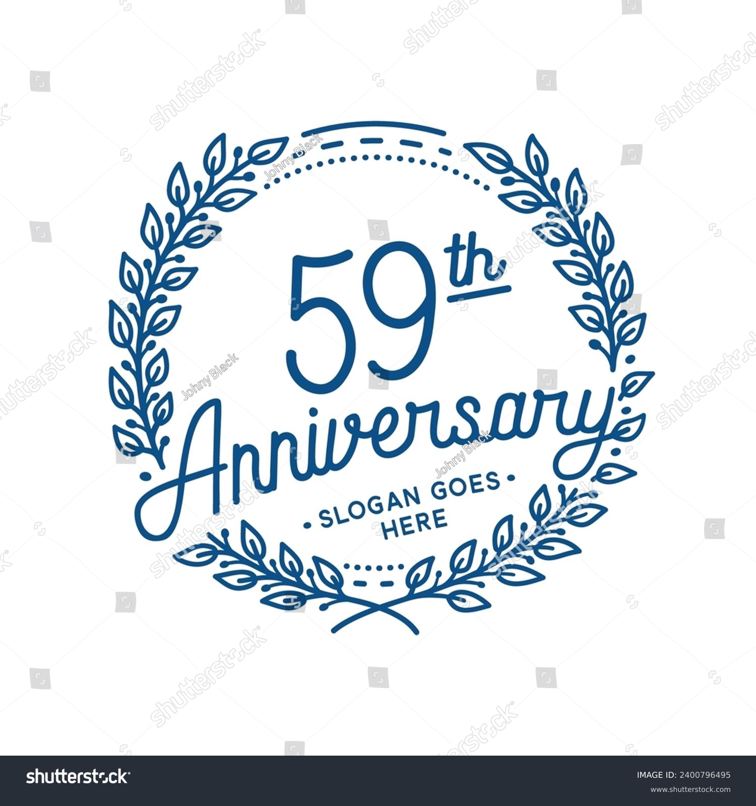 59 years anniversary logo collection. 59th years - Royalty Free Stock ...