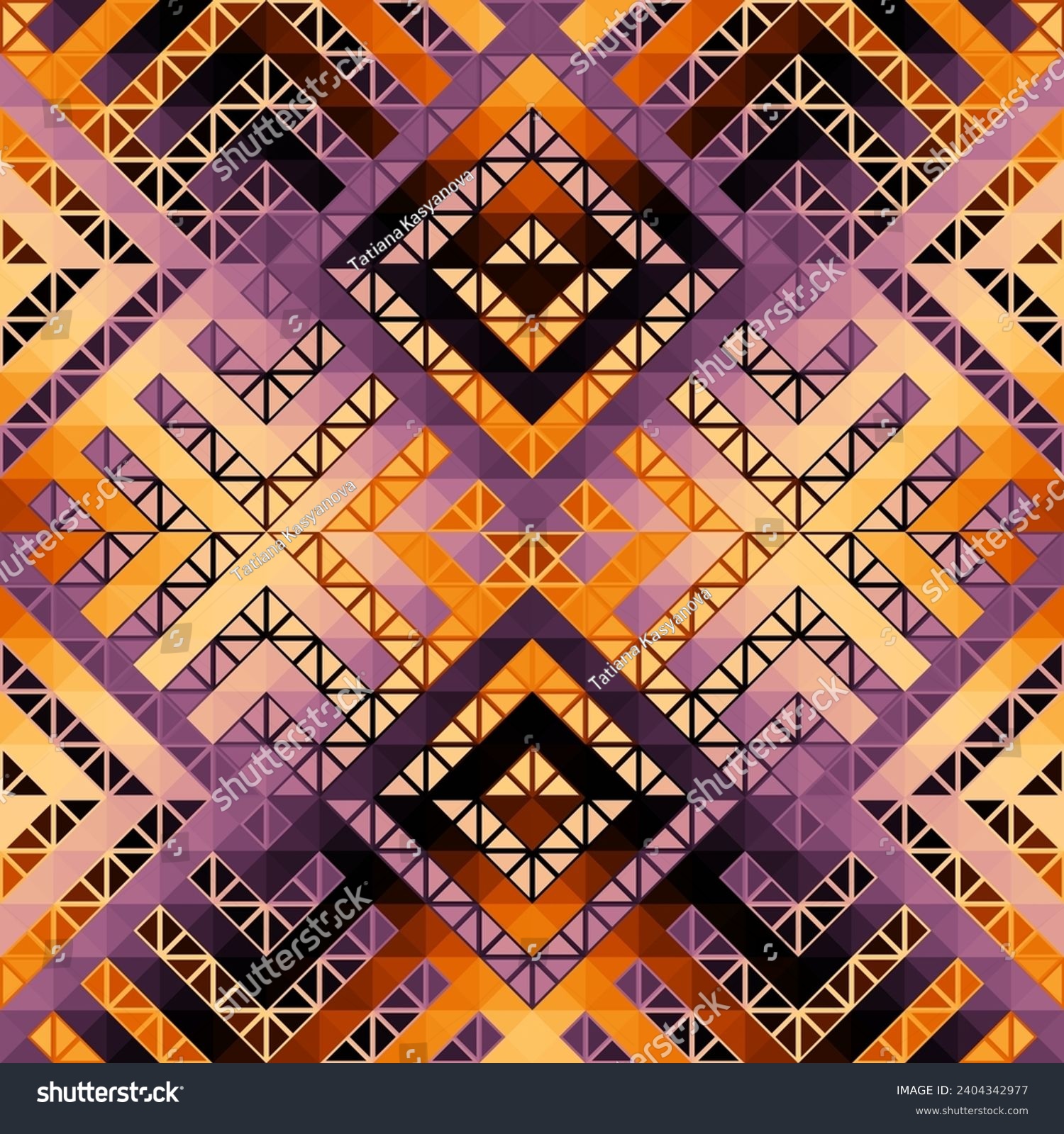 Colorful Aztec Fabric, Wallpaper and Home Decor. - Royalty Free Stock ...