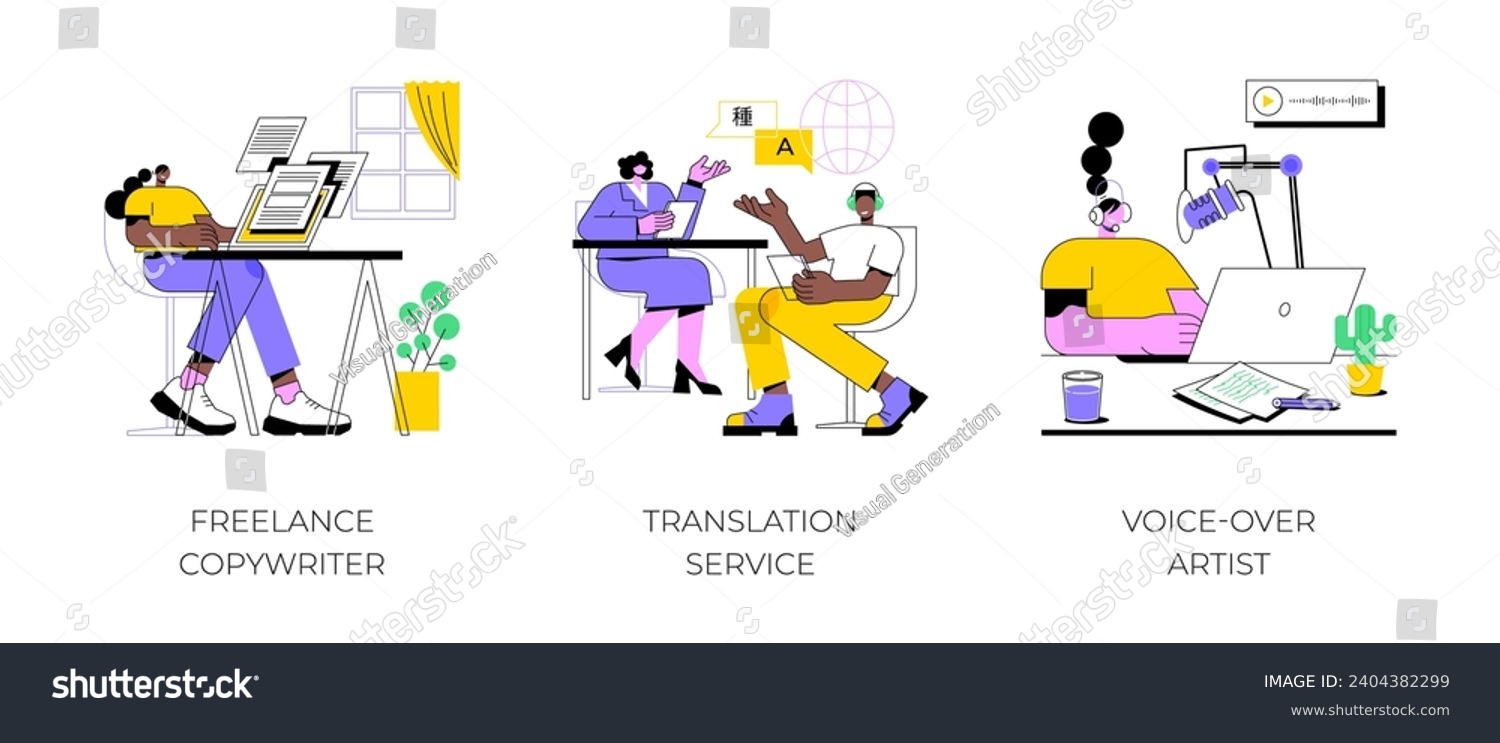 On-demand services isolated cartoon vector - Royalty Free Stock Vector ...