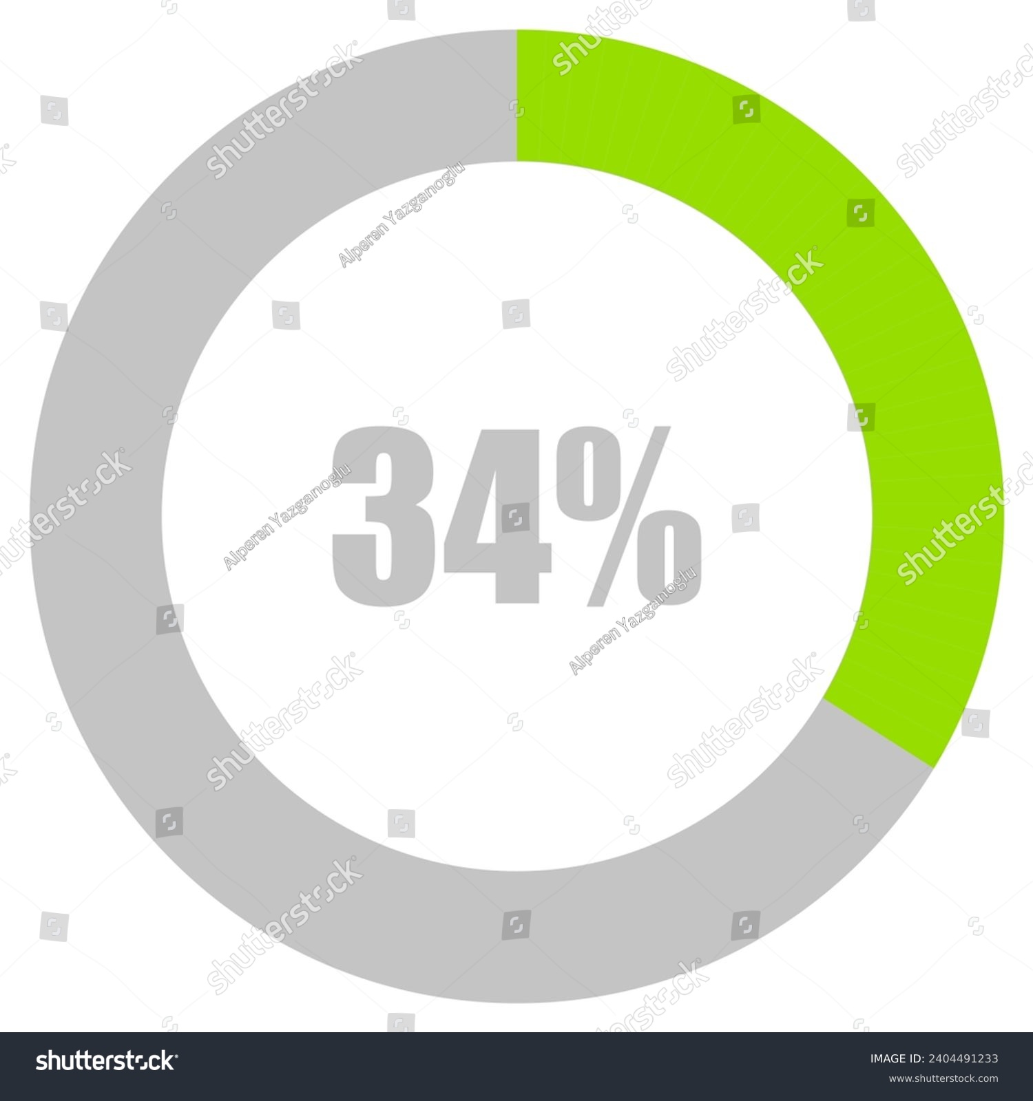 34% Loading. 34% circle diagrams Infographics - Royalty Free Stock ...