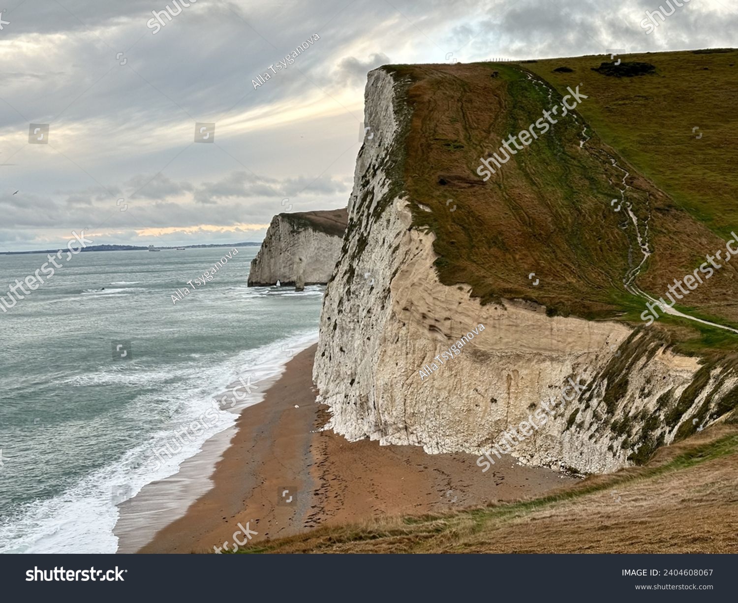 Bat's Head. Man O'War Beach and Durdle Door on - Royalty Free Stock ...