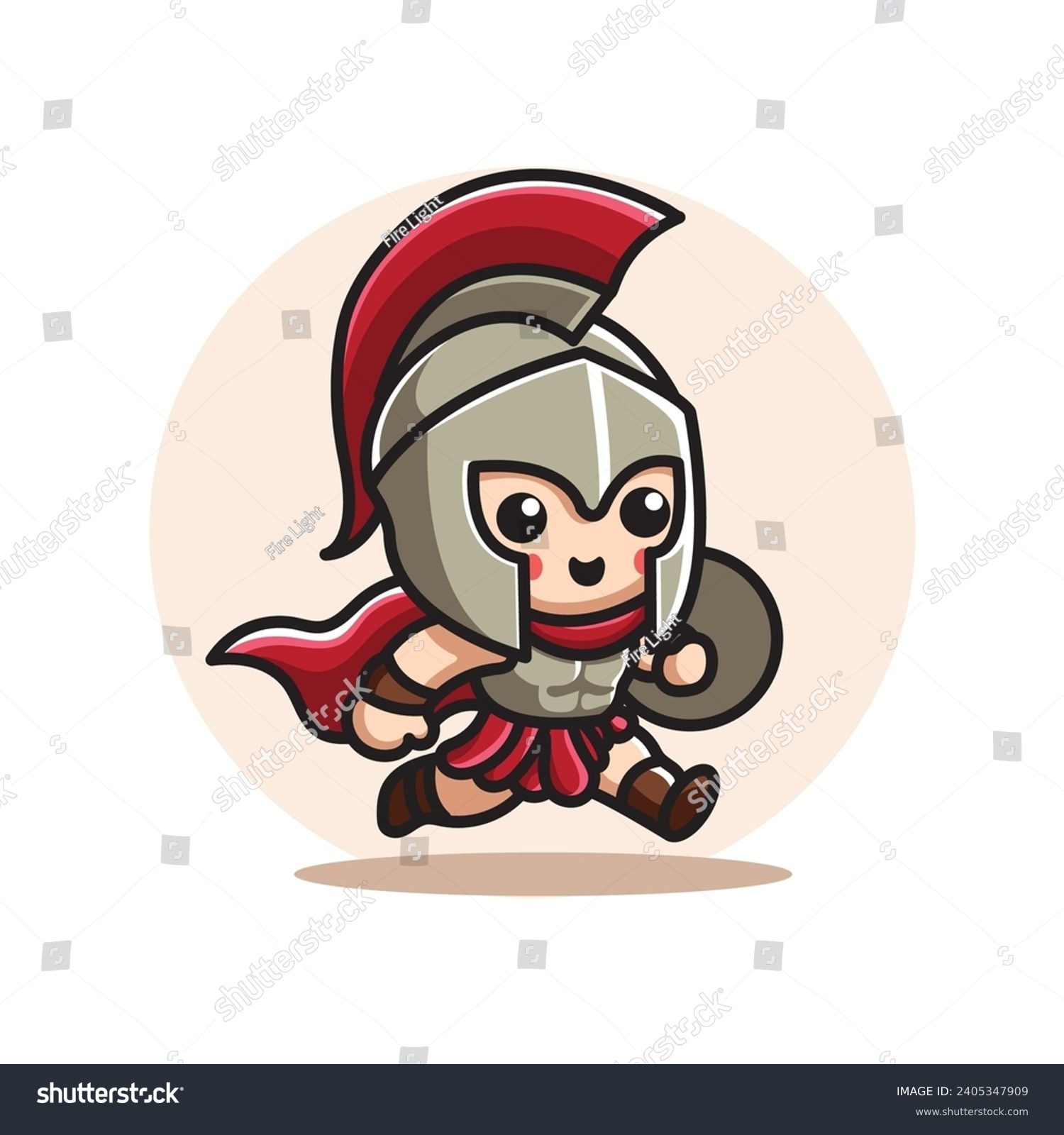 funny sparta vector illustration, funny sparta - Royalty Free Stock ...