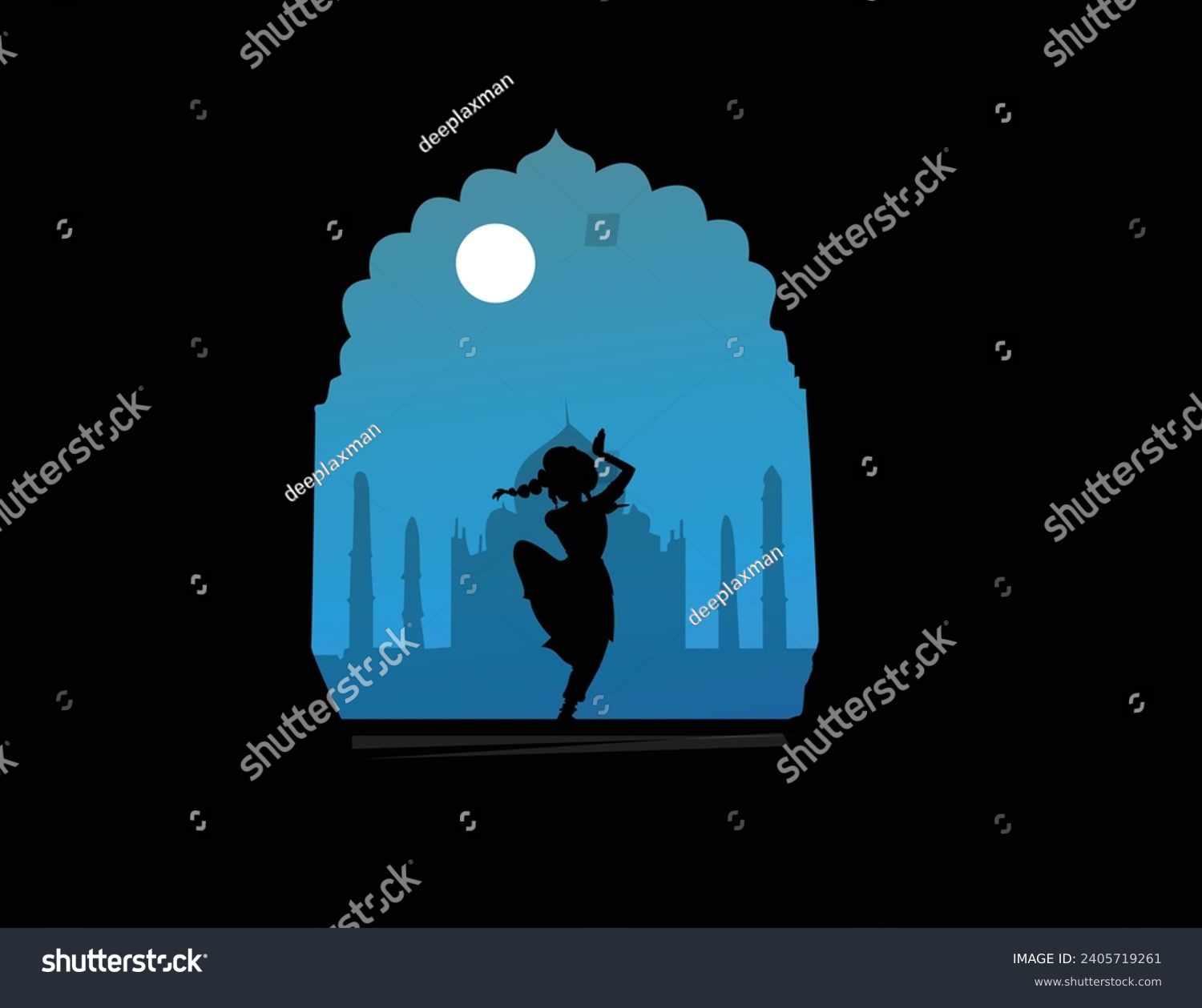 Illustration Of Indian Kathak Dance Form Royalty Free Stock Vector 2405719261 5068