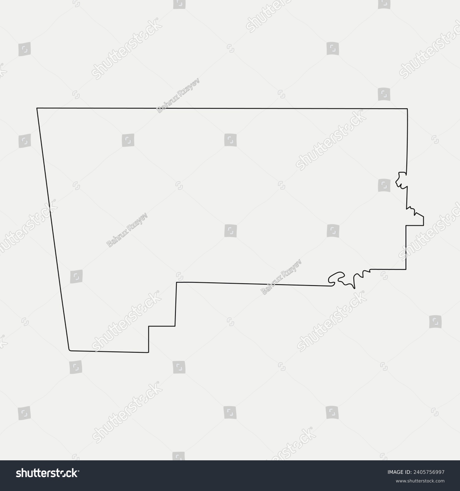 Map of Benton County - Arkansas - United States - Royalty Free Stock ...