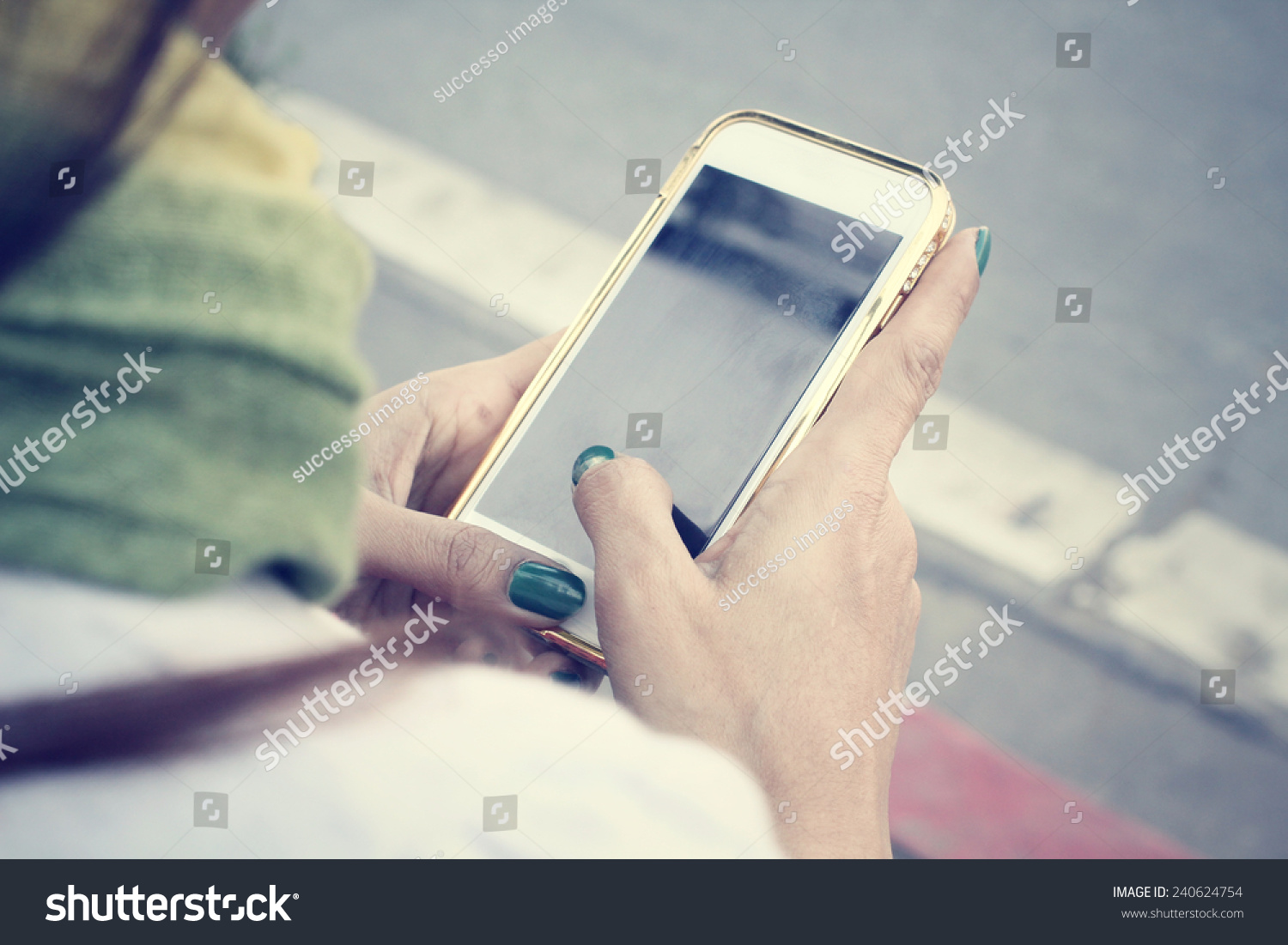 Woman using smart phone #240624754
