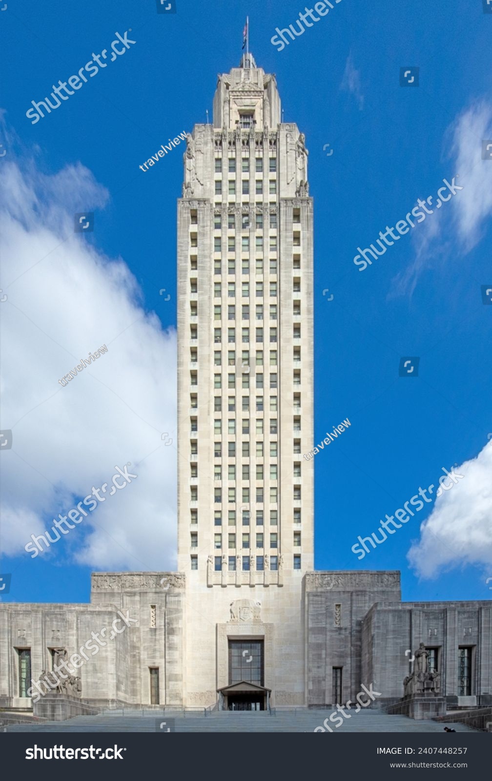 Louisiana state capitol tower in Baton Rouge, USA #2407448257