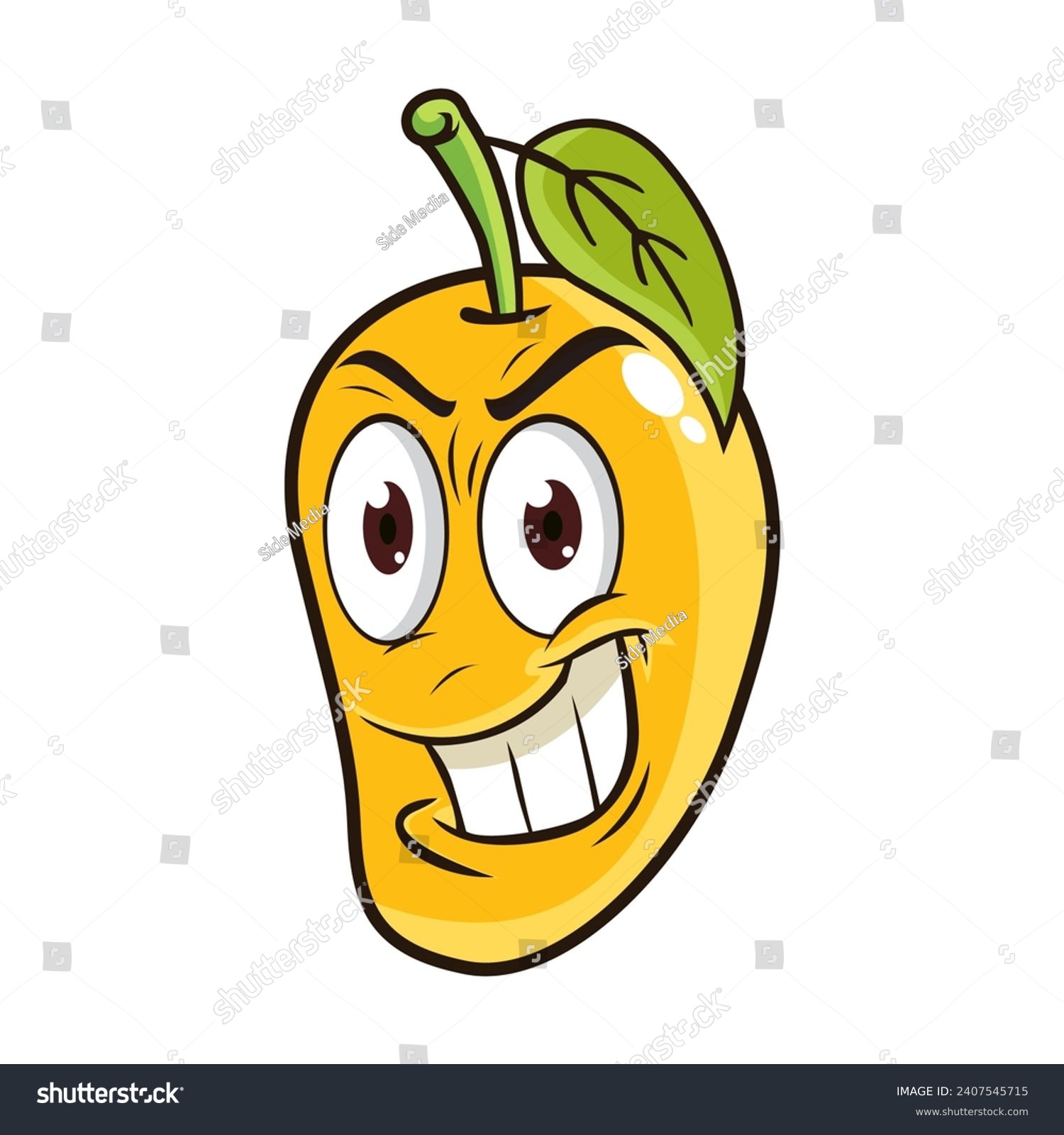 Illustration Vektor Graphic of, Kawaii mango - Royalty Free Stock ...