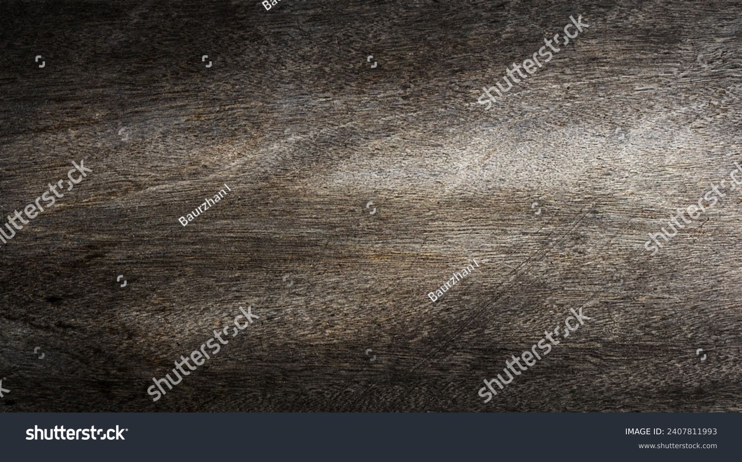 Wide old shabby wood texture. Wooden desk table or floor. #2407811993