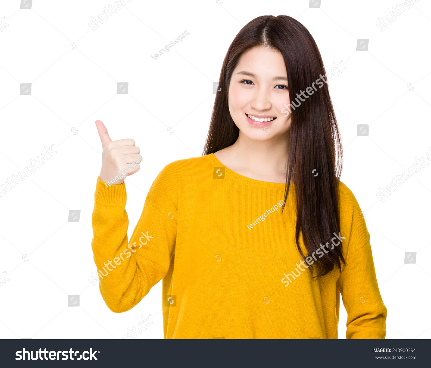 Woman with thumb up #240900394