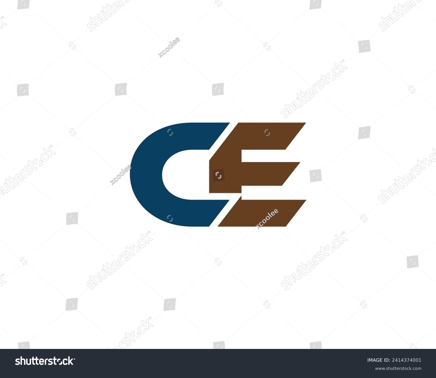 CE LOGO DESIGN VECTOR TEMPLATE - Royalty Free Stock Vector 2414374001 ...