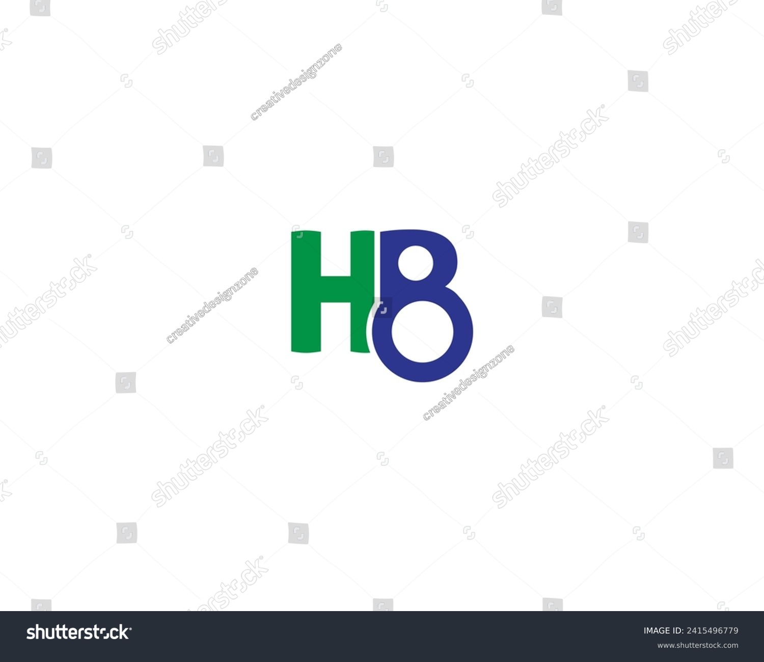 HG letter logo design, HG monogram, initials HG - Royalty Free Stock ...